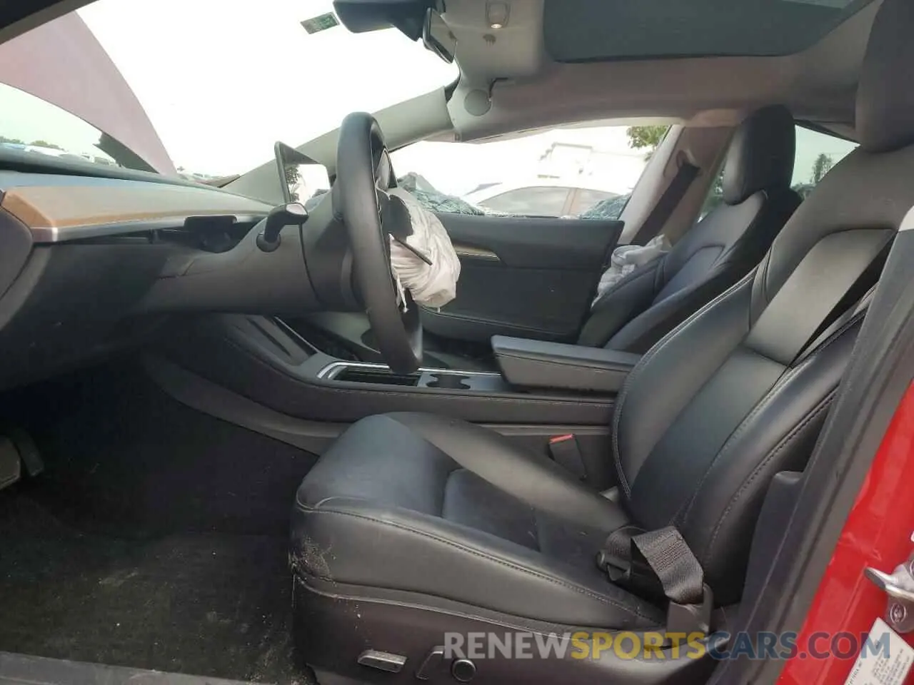 7 fotografías del automóvil dañado 5YJ3E1EB0NF333760 TESLA MODEL 3 2022