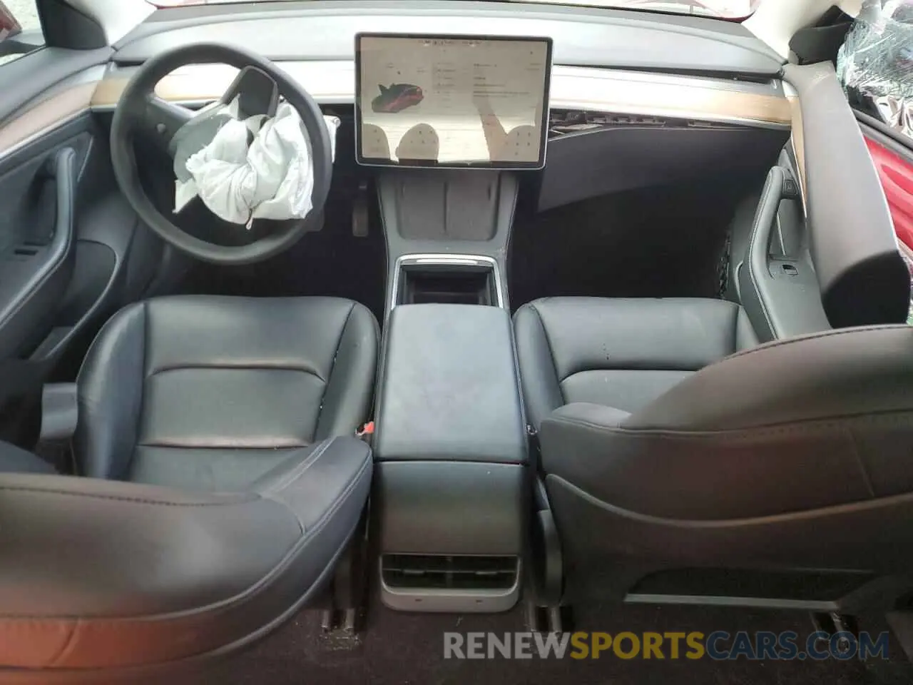 8 fotografías del automóvil dañado 5YJ3E1EB0NF333760 TESLA MODEL 3 2022