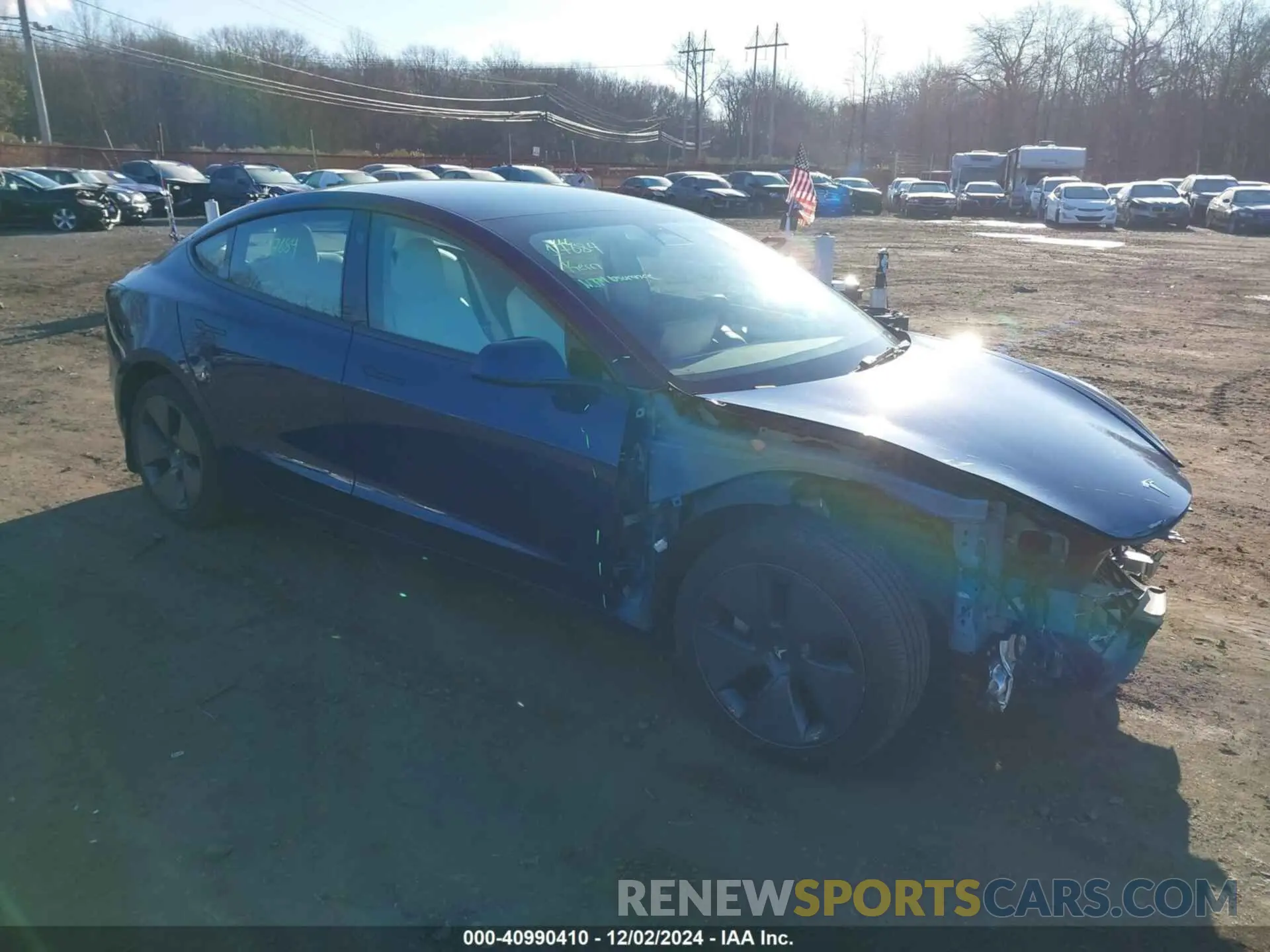 1 fotografías del automóvil dañado 5YJ3E1EB0NF343799 TESLA MODEL 3 2022