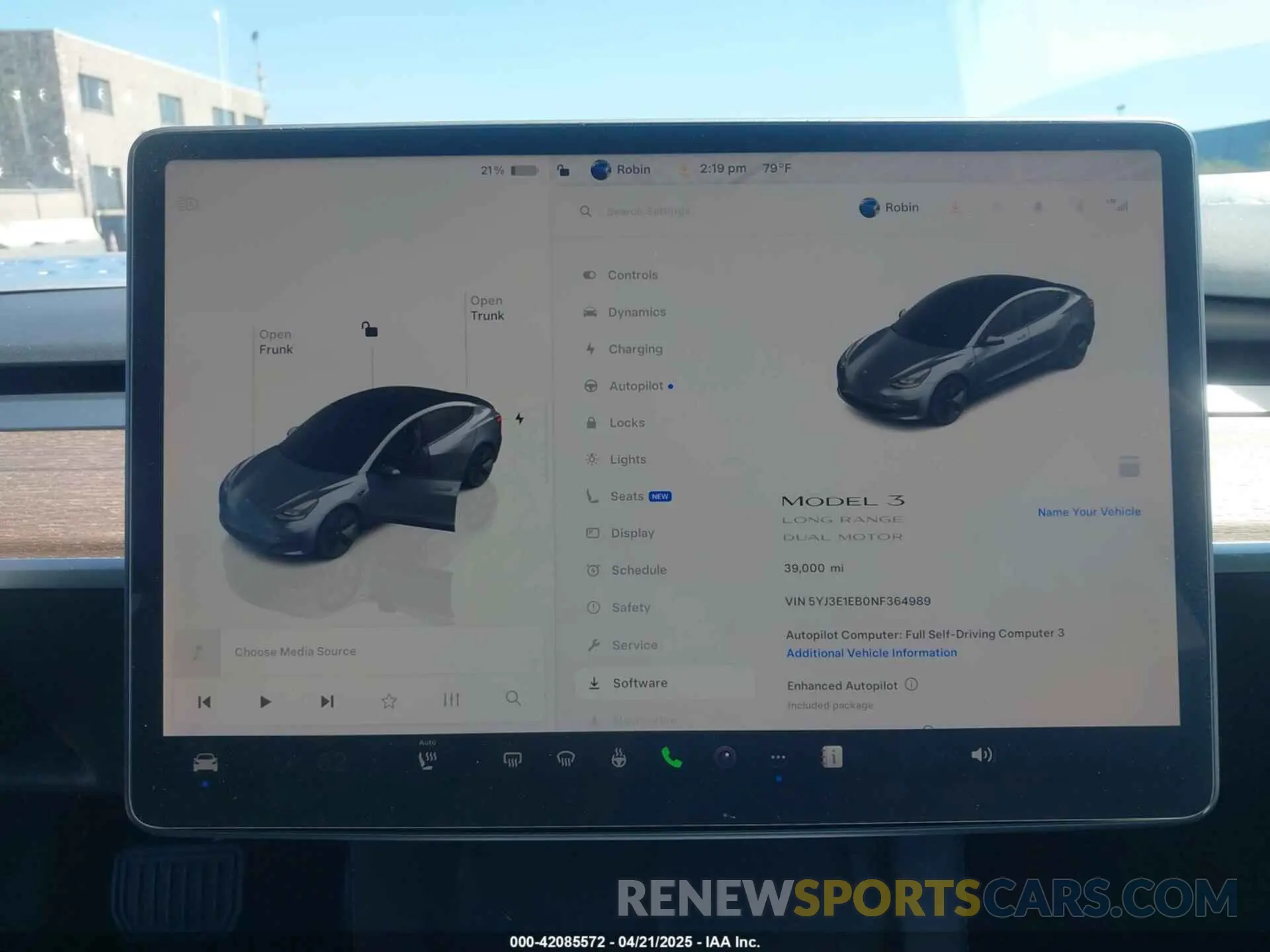 18 fotografías del automóvil dañado 5YJ3E1EB0NF364989 TESLA MODEL 3 2022