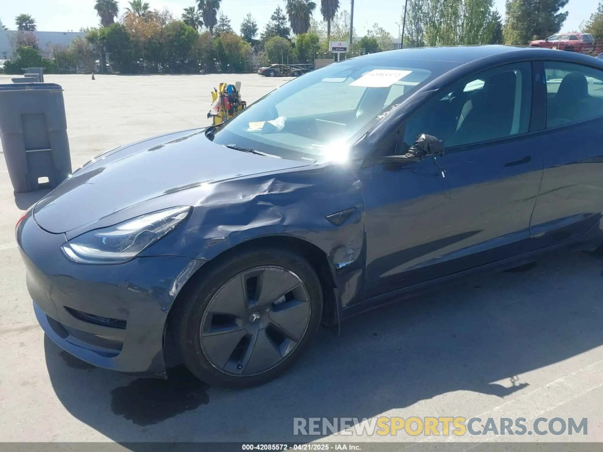 6 fotografías del automóvil dañado 5YJ3E1EB0NF364989 TESLA MODEL 3 2022