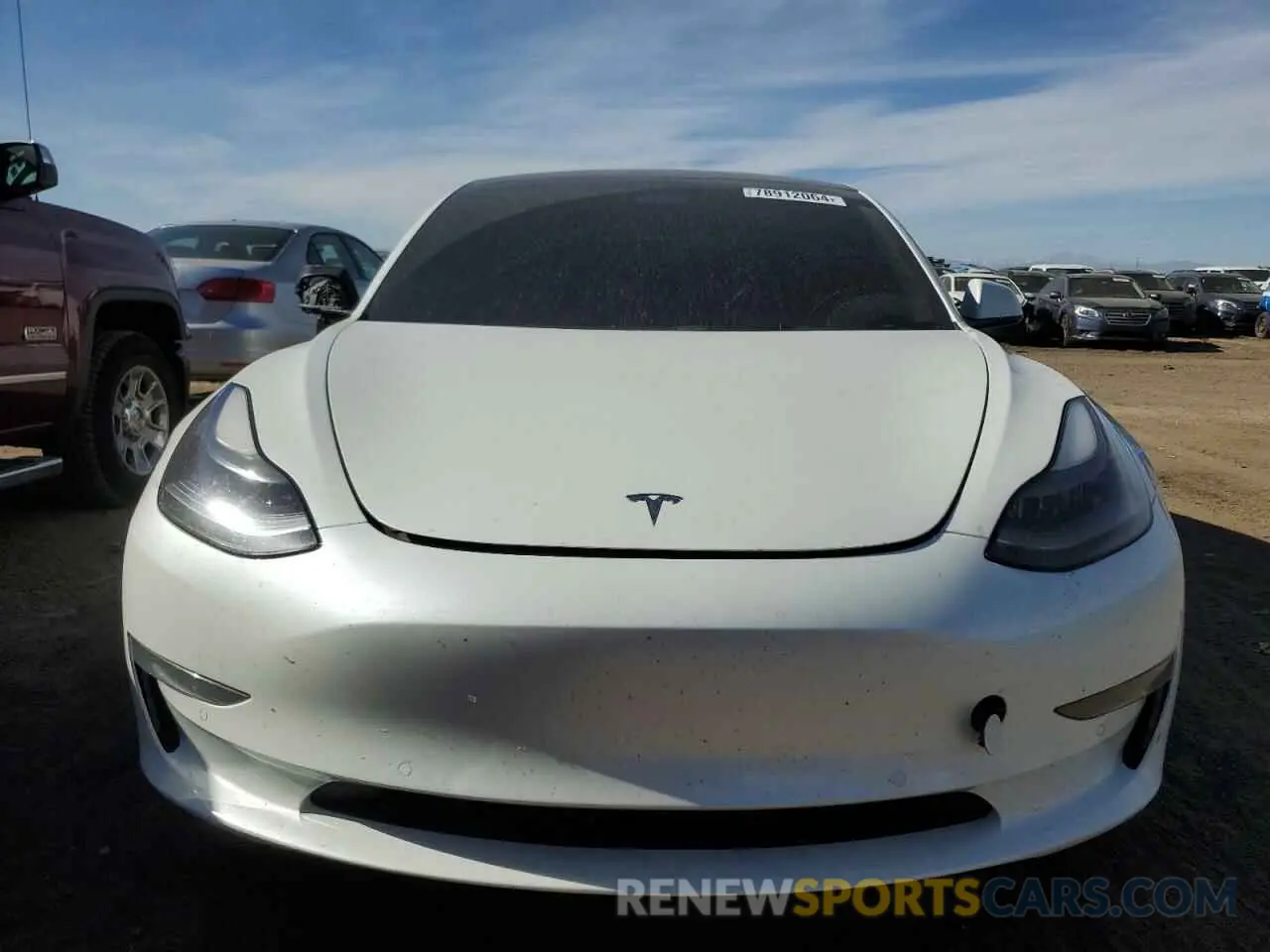 5 fotografías del automóvil dañado 5YJ3E1EB1NF109168 TESLA MODEL 3 2022