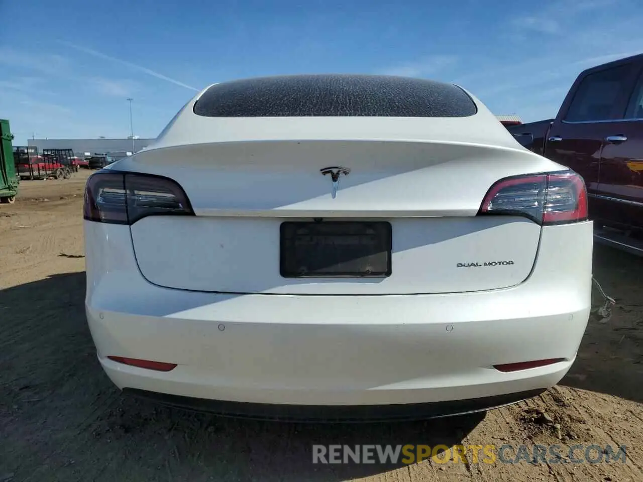 6 fotografías del automóvil dañado 5YJ3E1EB1NF109168 TESLA MODEL 3 2022