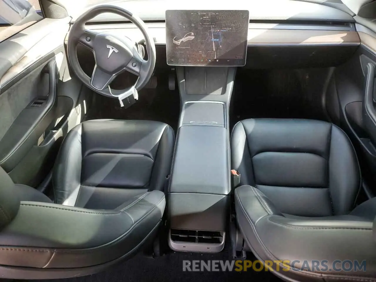 8 fotografías del automóvil dañado 5YJ3E1EB1NF109168 TESLA MODEL 3 2022