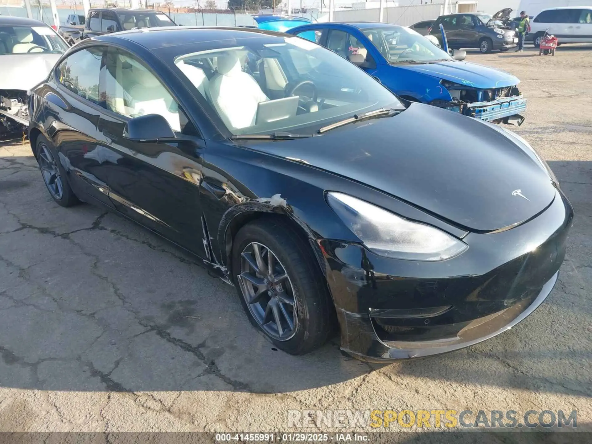 1 fotografías del automóvil dañado 5YJ3E1EB1NF115214 TESLA MODEL 3 2022