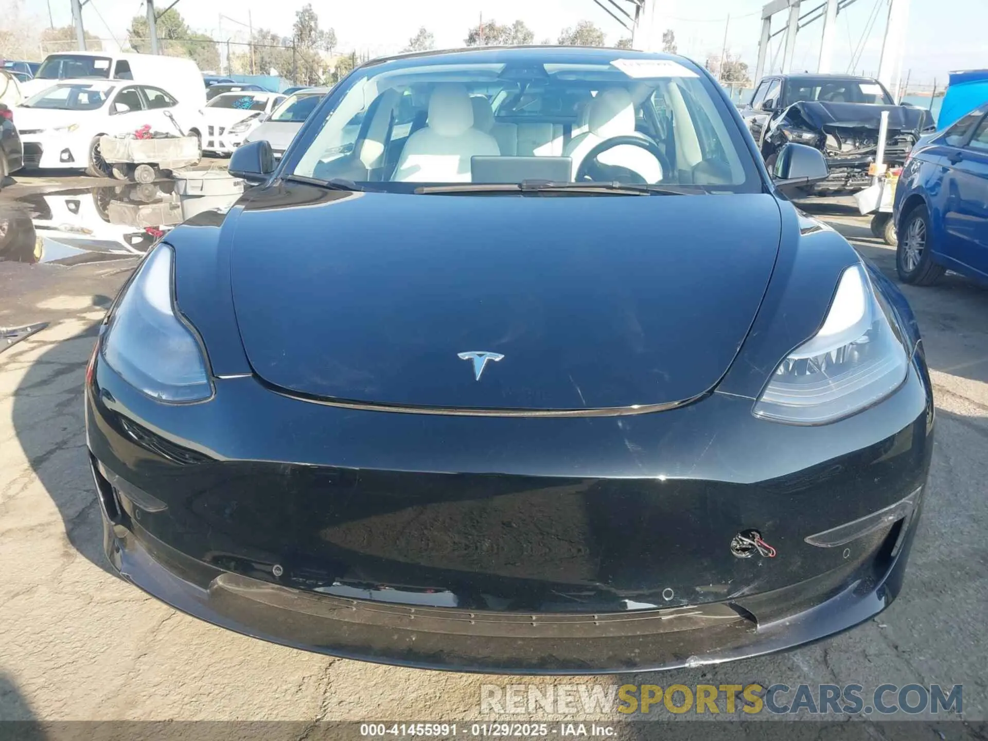 12 fotografías del automóvil dañado 5YJ3E1EB1NF115214 TESLA MODEL 3 2022