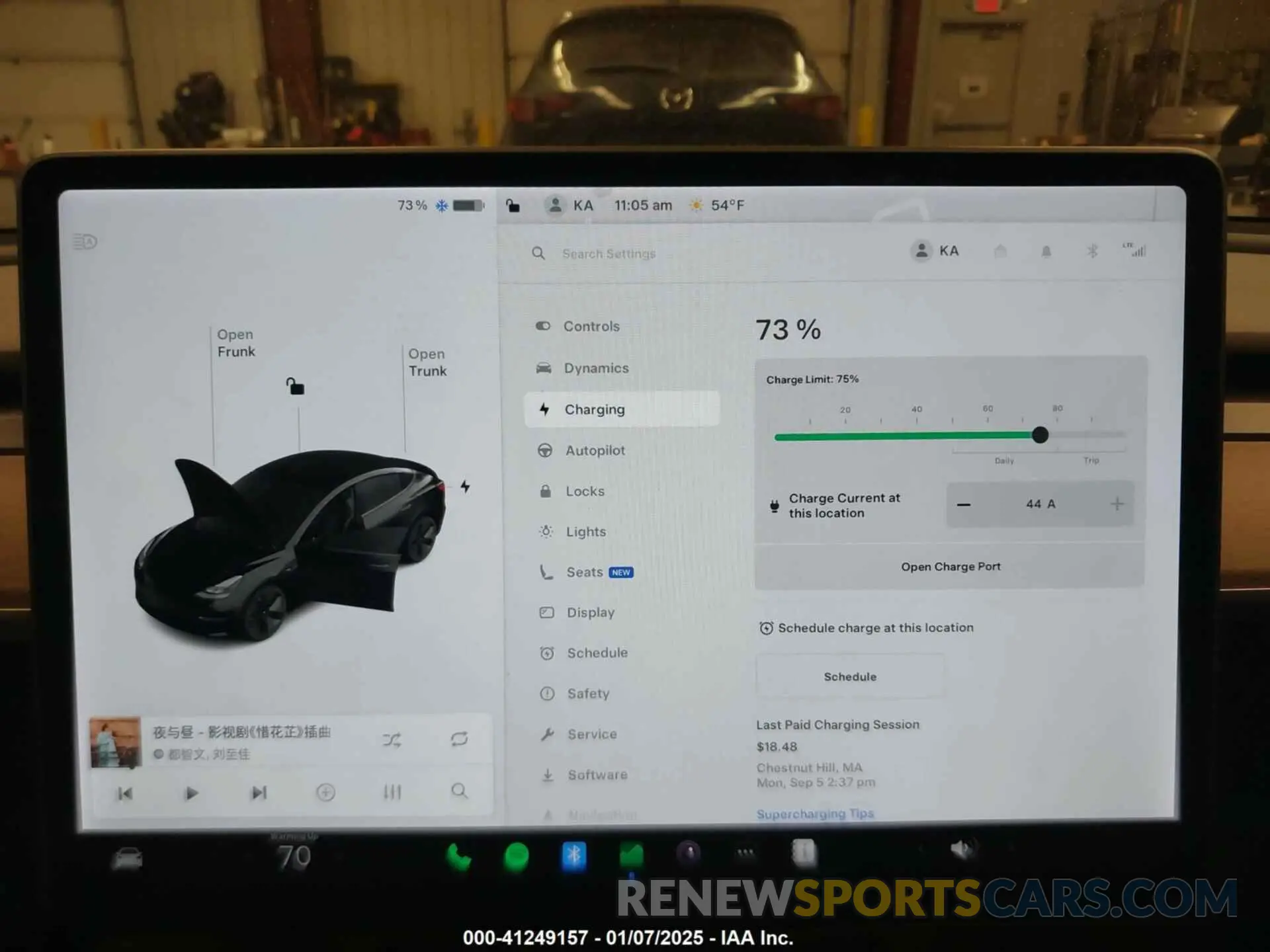 17 fotografías del automóvil dañado 5YJ3E1EB1NF120493 TESLA MODEL 3 2022