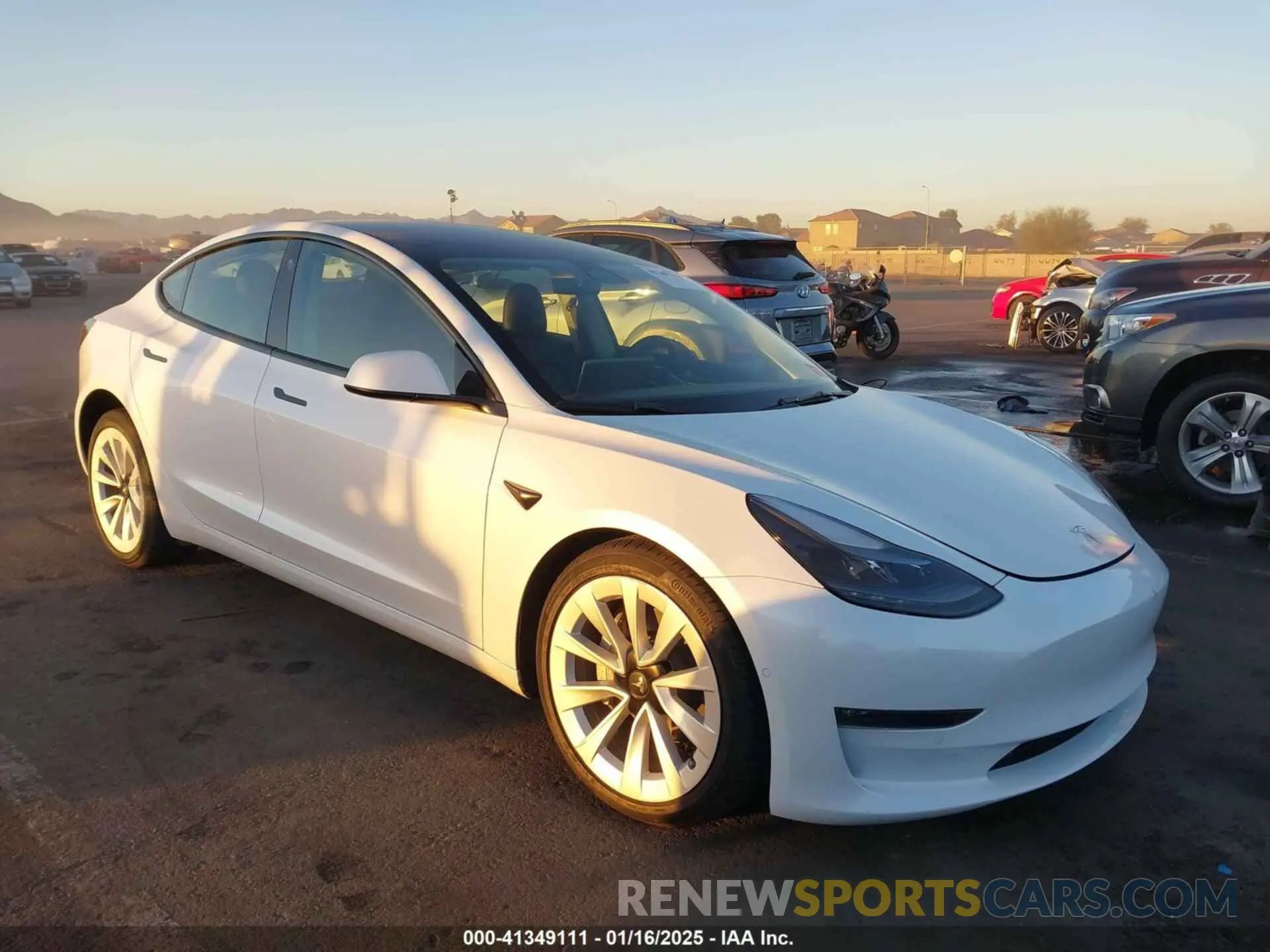 1 fotografías del automóvil dañado 5YJ3E1EB1NF129310 TESLA MODEL 3 2022