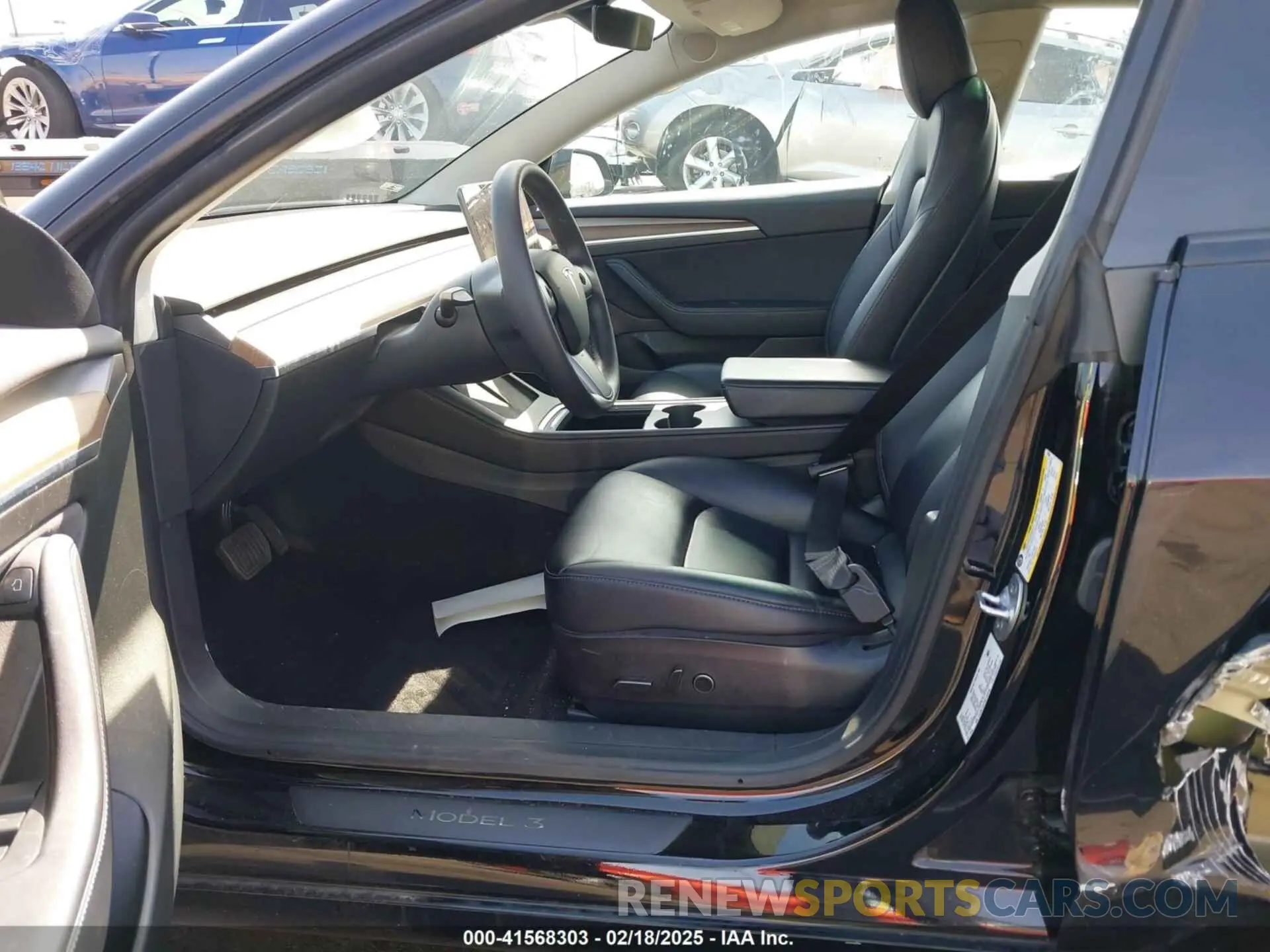 5 fotografías del automóvil dañado 5YJ3E1EB1NF133356 TESLA MODEL 3 2022