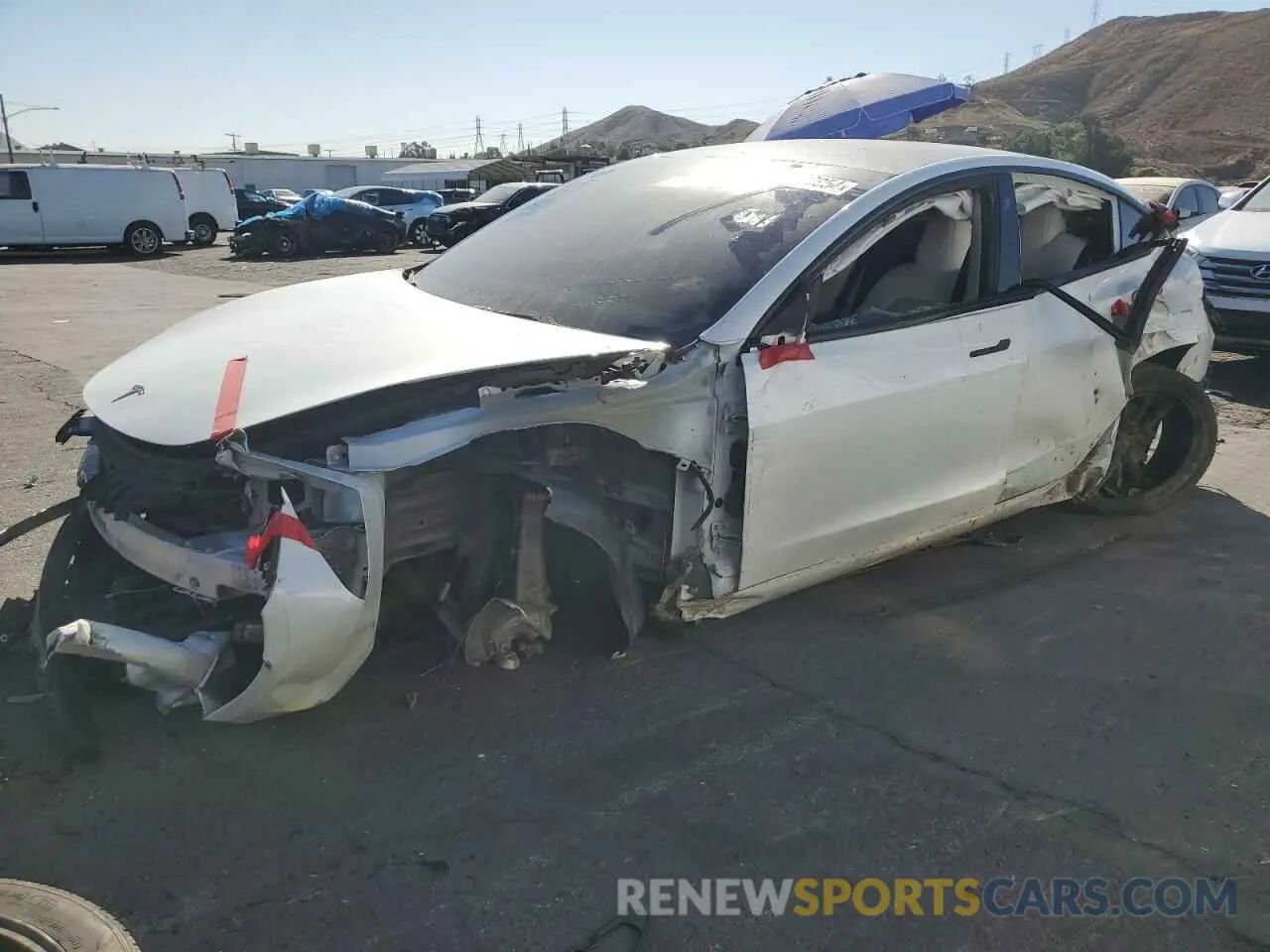 1 fotografías del automóvil dañado 5YJ3E1EB1NF136192 TESLA MODEL 3 2022