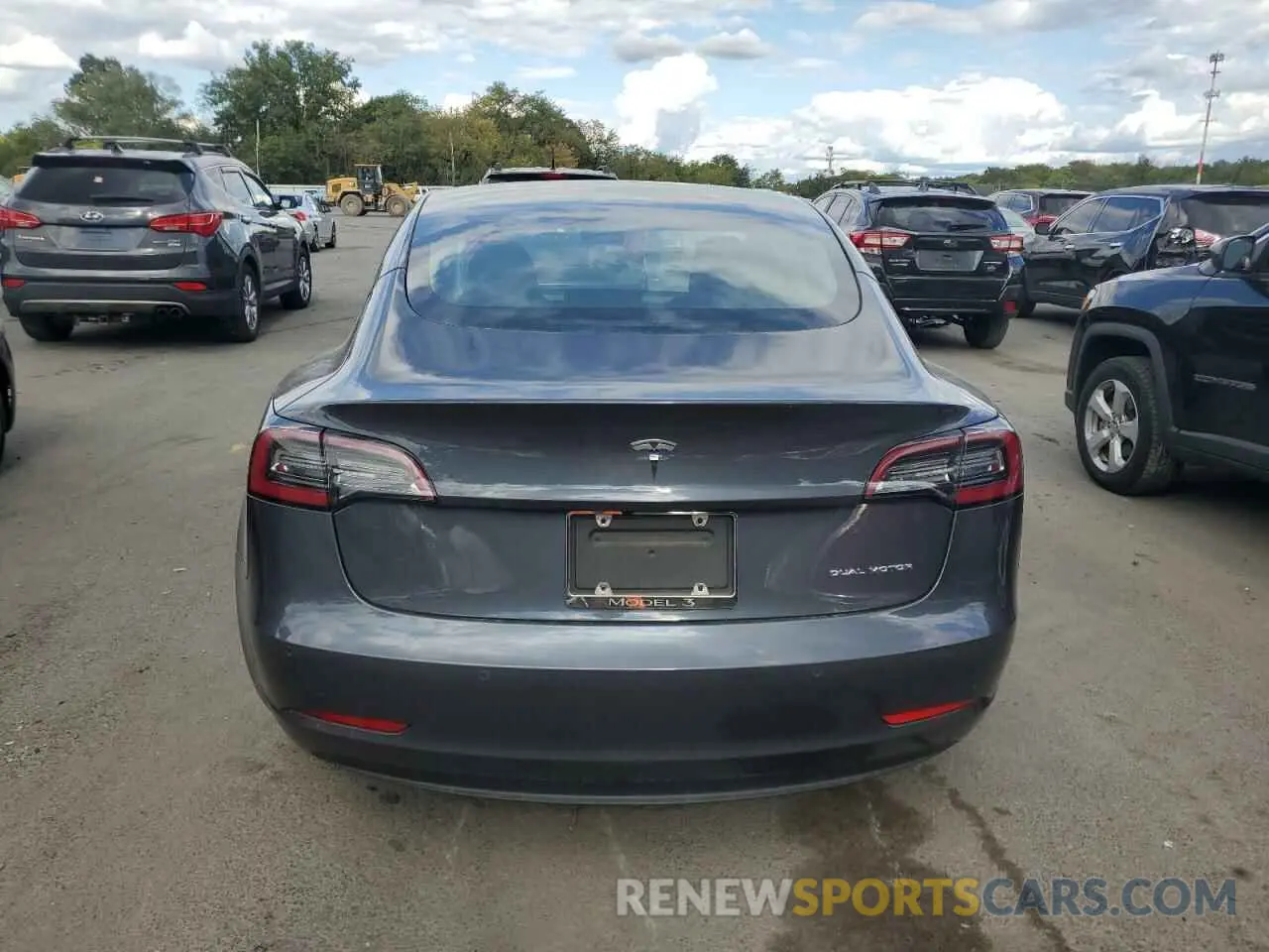 6 fotografías del automóvil dañado 5YJ3E1EB1NF175638 TESLA MODEL 3 2022