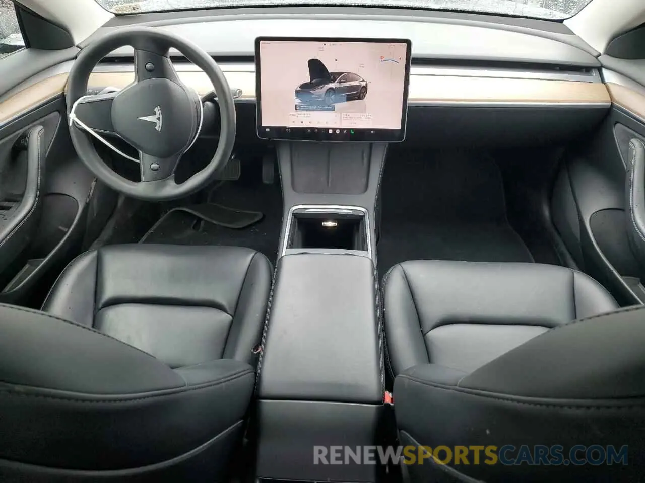 8 fotografías del automóvil dañado 5YJ3E1EB1NF181830 TESLA MODEL 3 2022
