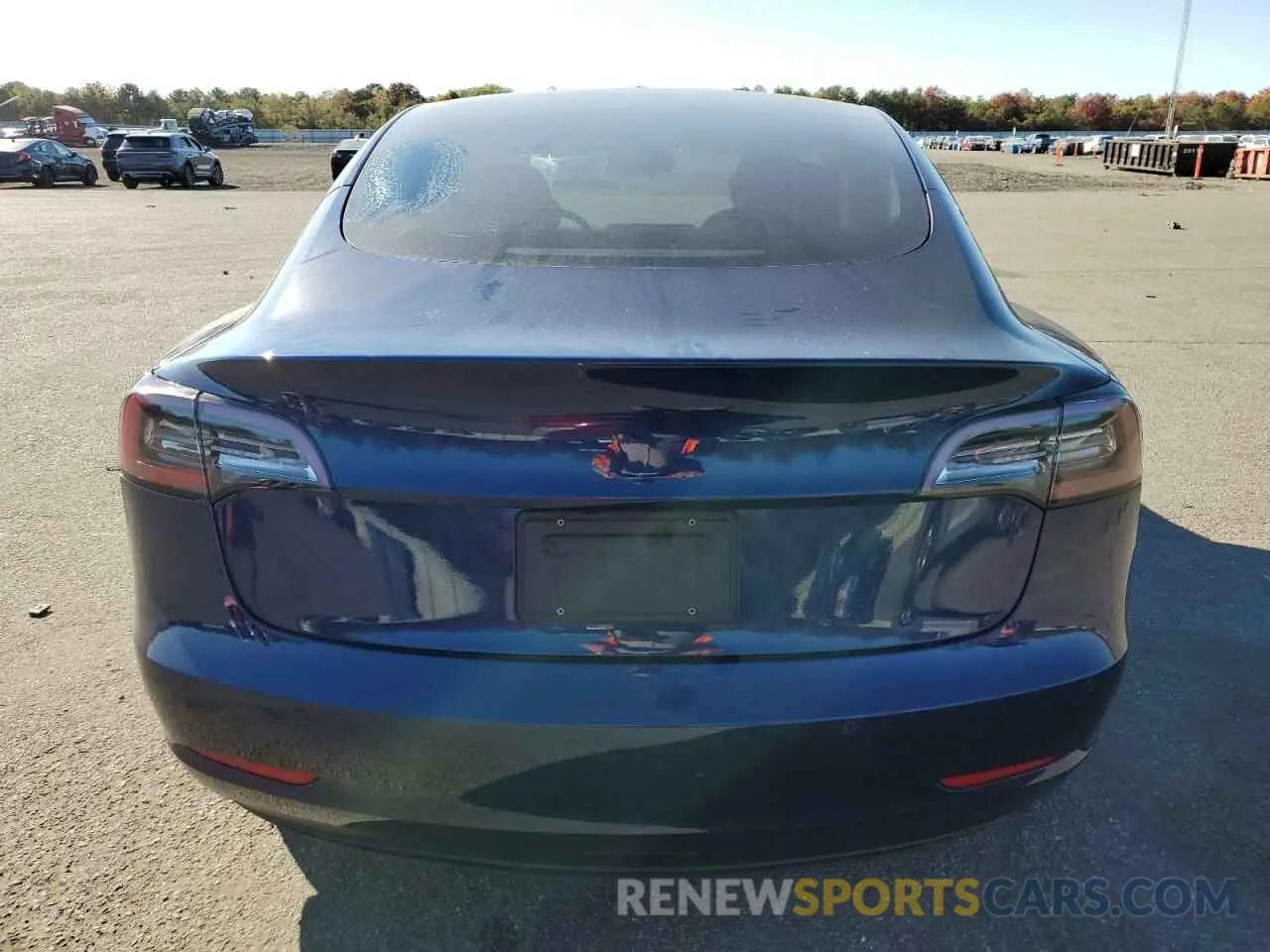 6 fotografías del automóvil dañado 5YJ3E1EB1NF182296 TESLA MODEL 3 2022