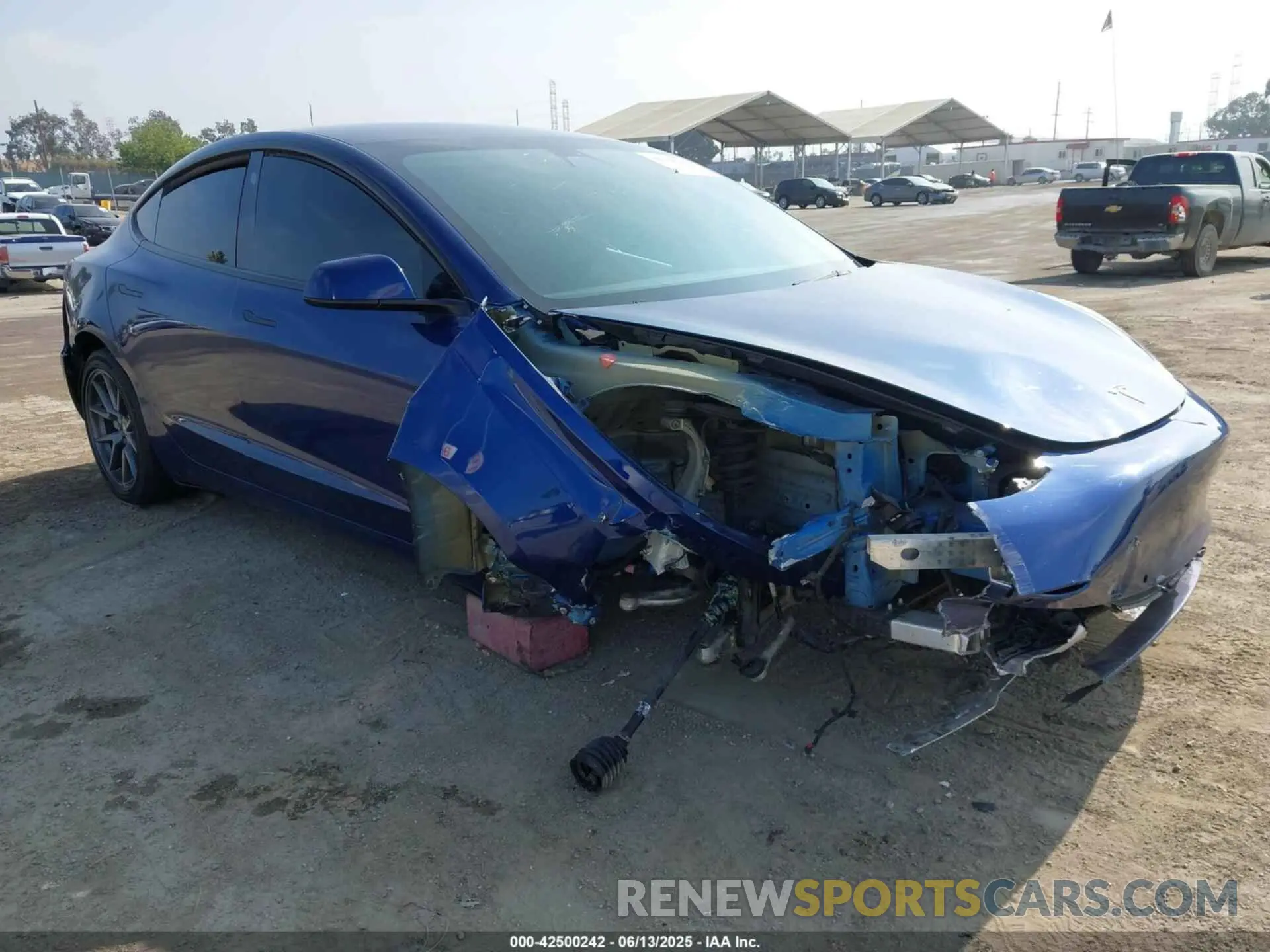 1 fotografías del automóvil dañado 5YJ3E1EB1NF189698 TESLA MODEL 3 2022