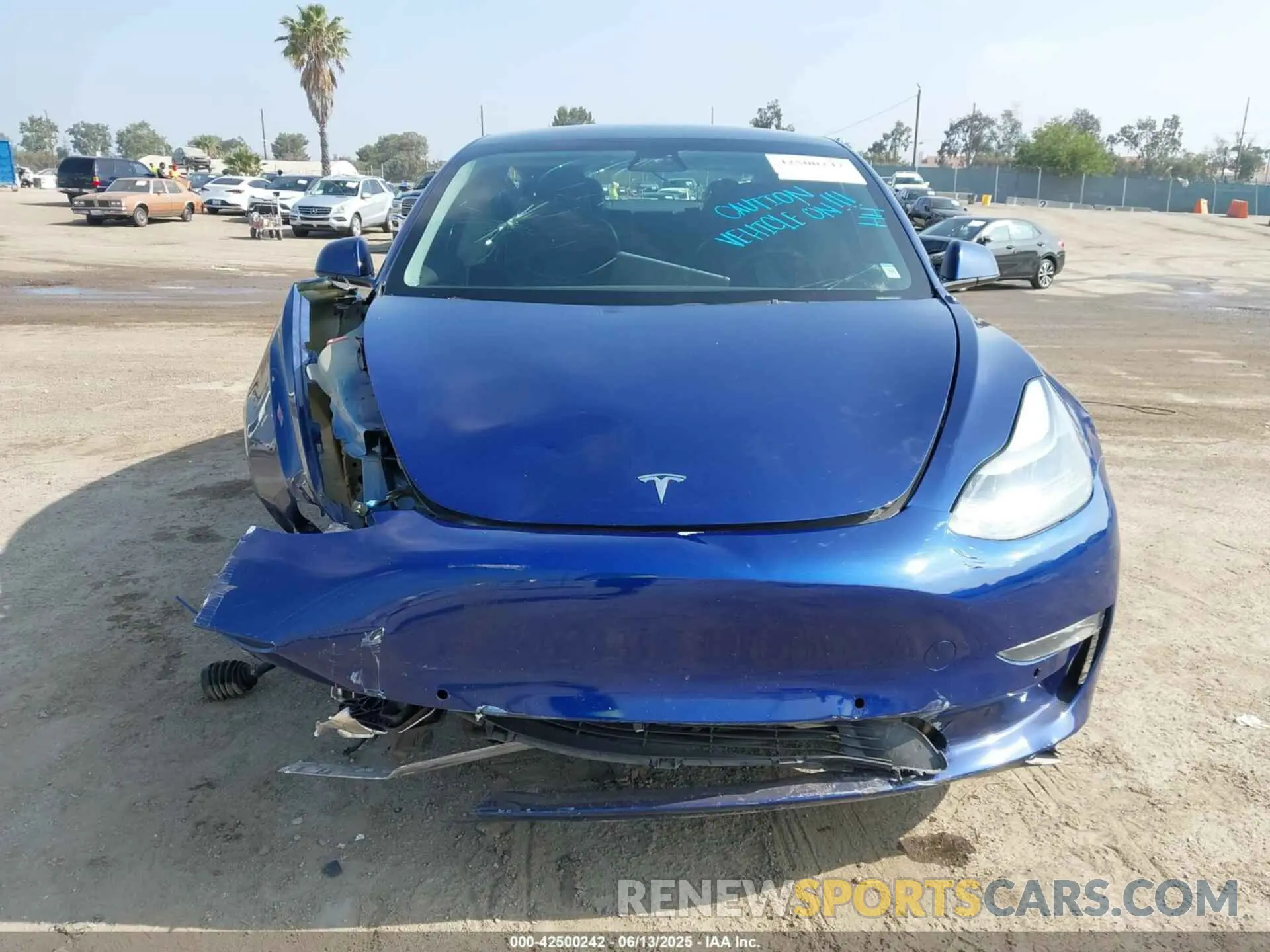 12 fotografías del automóvil dañado 5YJ3E1EB1NF189698 TESLA MODEL 3 2022