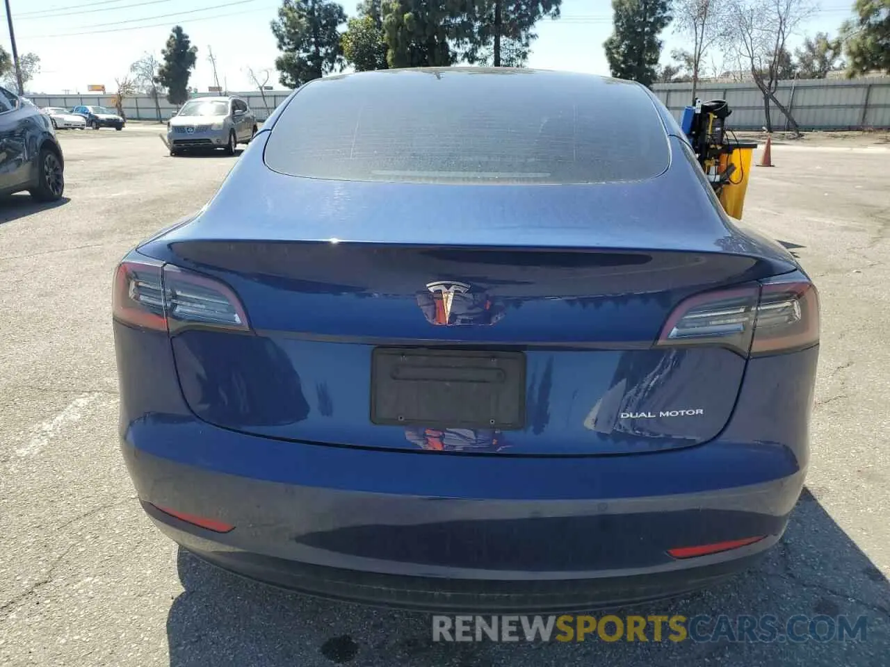 6 fotografías del automóvil dañado 5YJ3E1EB1NF190916 TESLA MODEL 3 2022