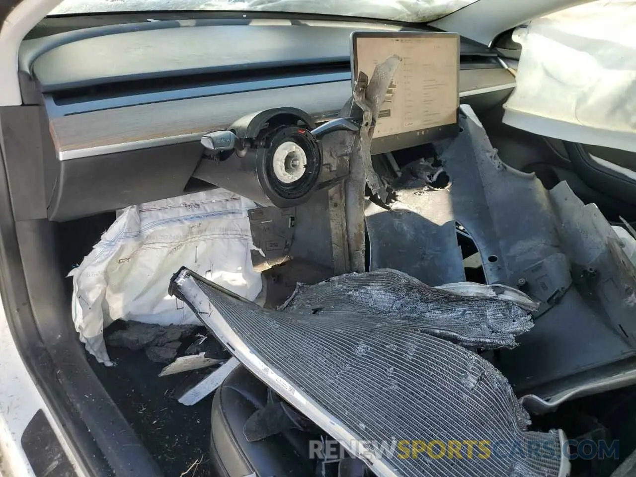 8 fotografías del automóvil dañado 5YJ3E1EB1NF190964 TESLA MODEL 3 2022