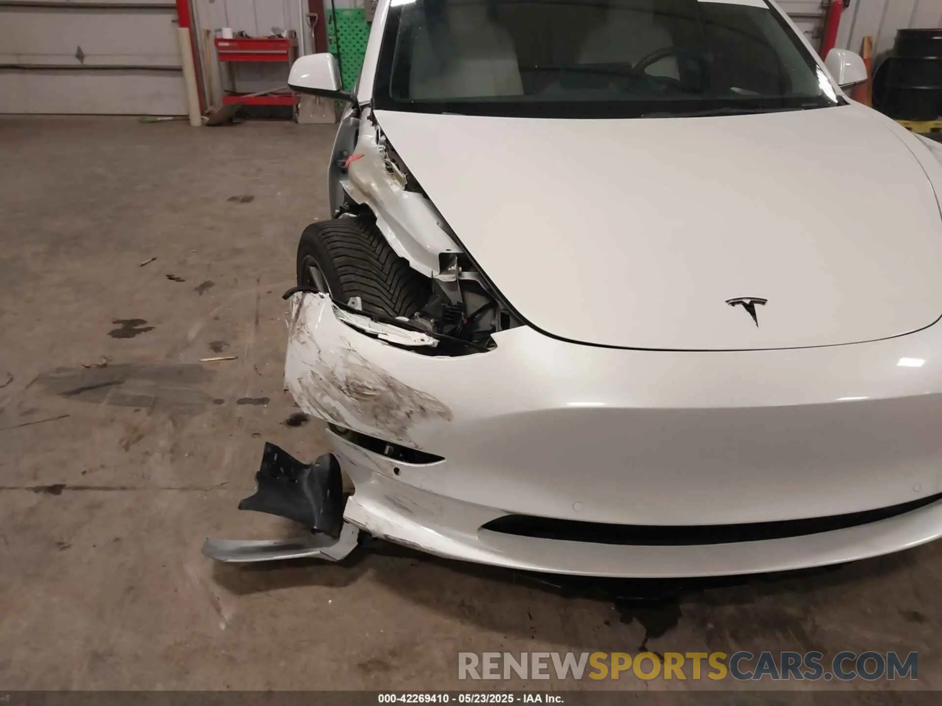 6 fotografías del automóvil dañado 5YJ3E1EB1NF196005 TESLA MODEL 3 2022