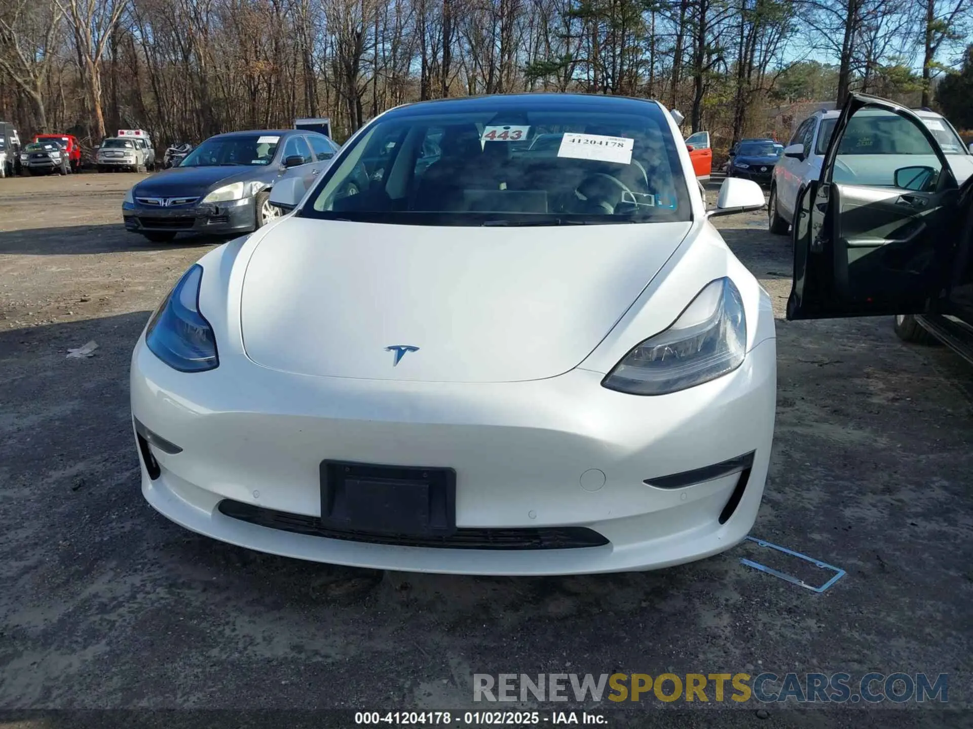 12 fotografías del automóvil dañado 5YJ3E1EB1NF237510 TESLA MODEL 3 2022