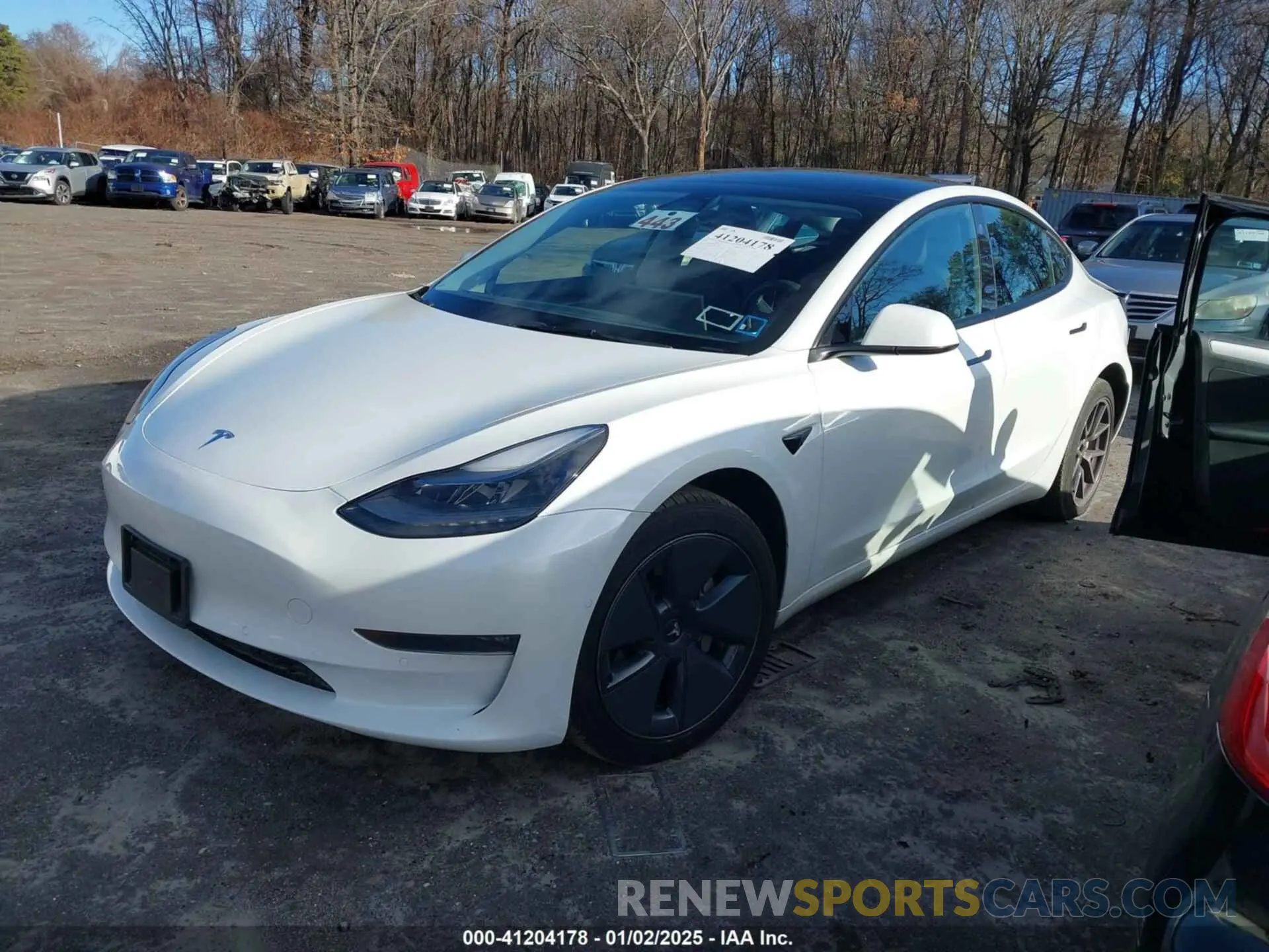 14 fotografías del automóvil dañado 5YJ3E1EB1NF237510 TESLA MODEL 3 2022