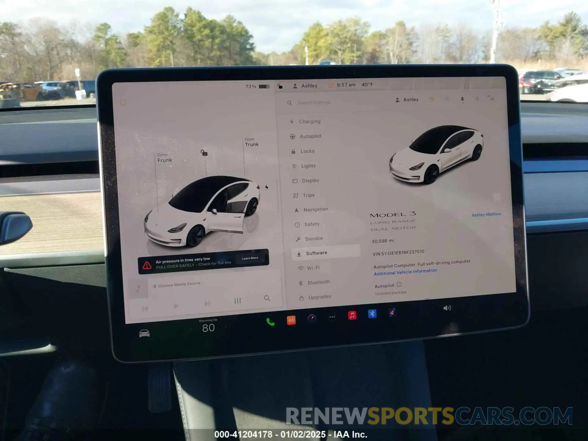 18 fotografías del automóvil dañado 5YJ3E1EB1NF237510 TESLA MODEL 3 2022