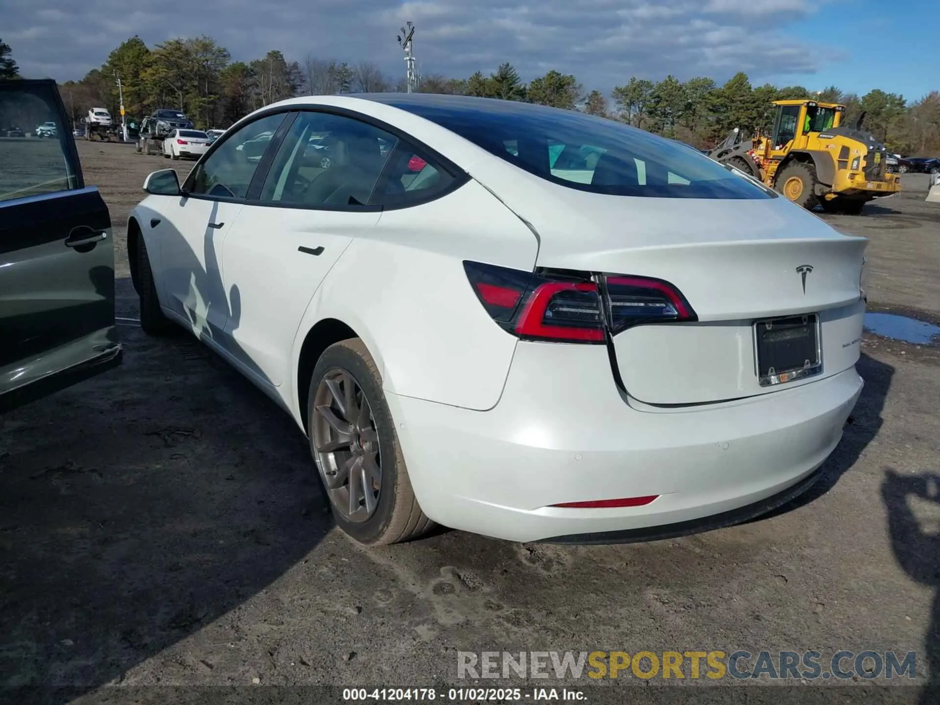 3 fotografías del automóvil dañado 5YJ3E1EB1NF237510 TESLA MODEL 3 2022