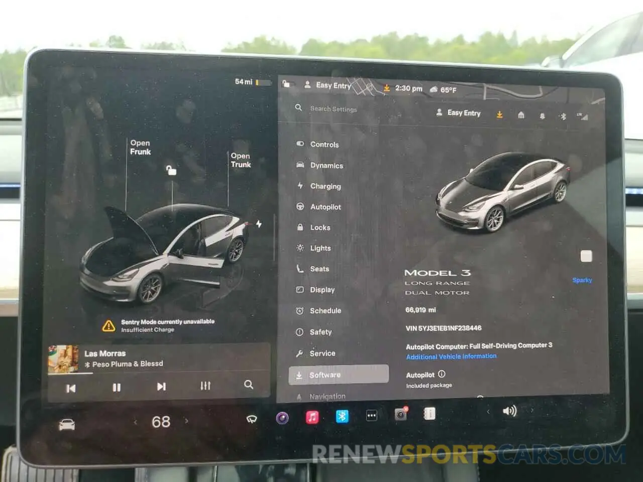 9 fotografías del automóvil dañado 5YJ3E1EB1NF238446 TESLA MODEL 3 2022