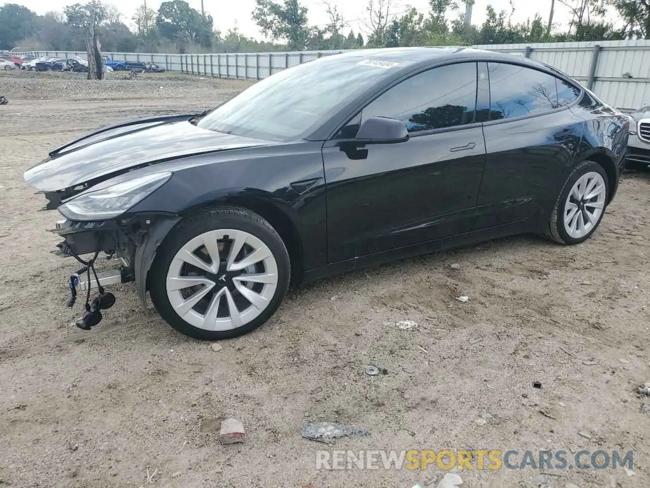 1 fotografías del automóvil dañado 5YJ3E1EB1NF243484 TESLA MODEL 3 2022