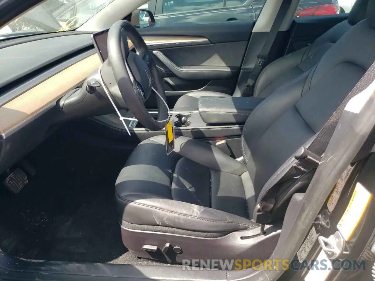 7 fotografías del automóvil dañado 5YJ3E1EB1NF243484 TESLA MODEL 3 2022