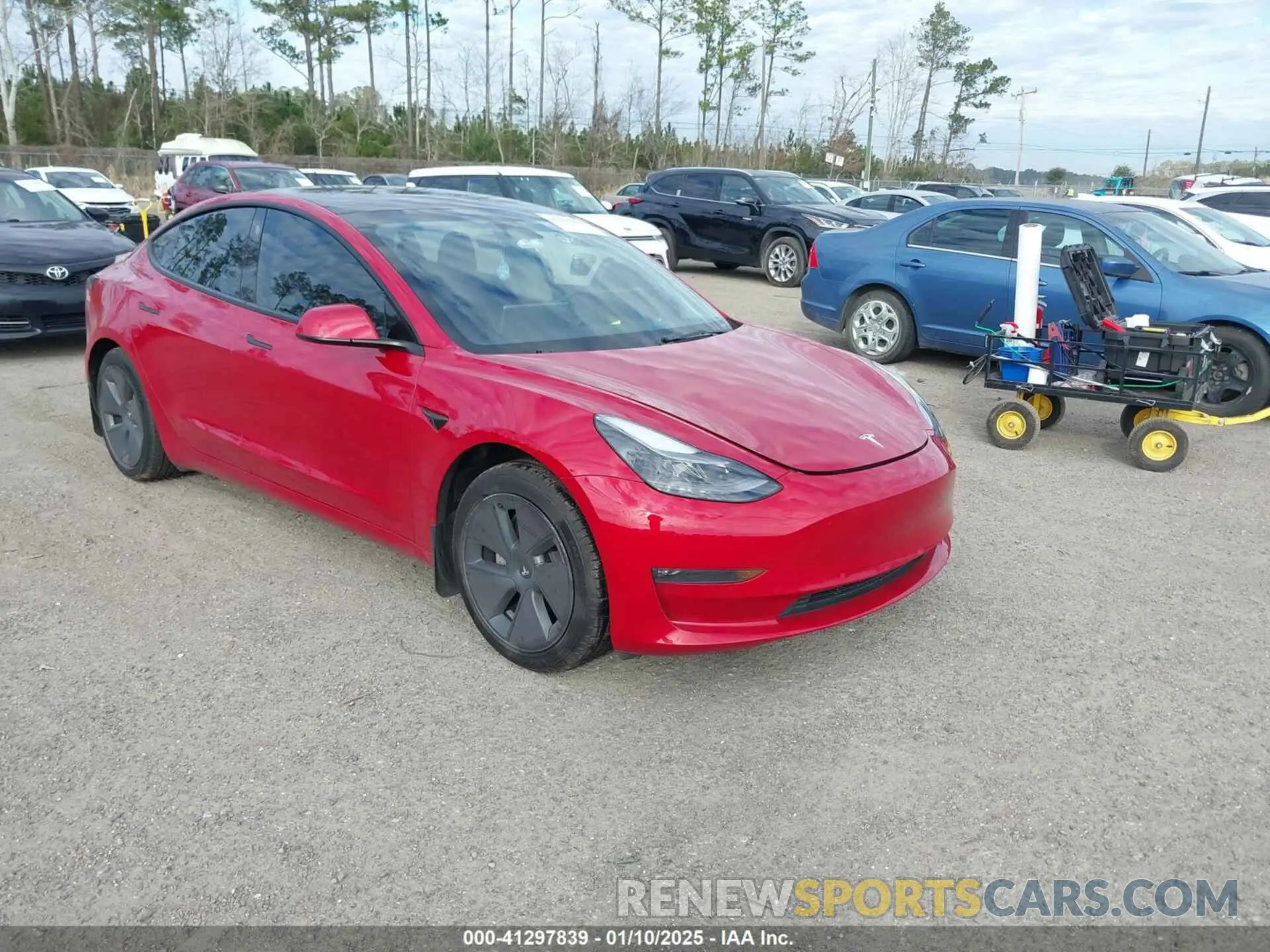 1 fotografías del automóvil dañado 5YJ3E1EB1NF285587 TESLA MODEL 3 2022