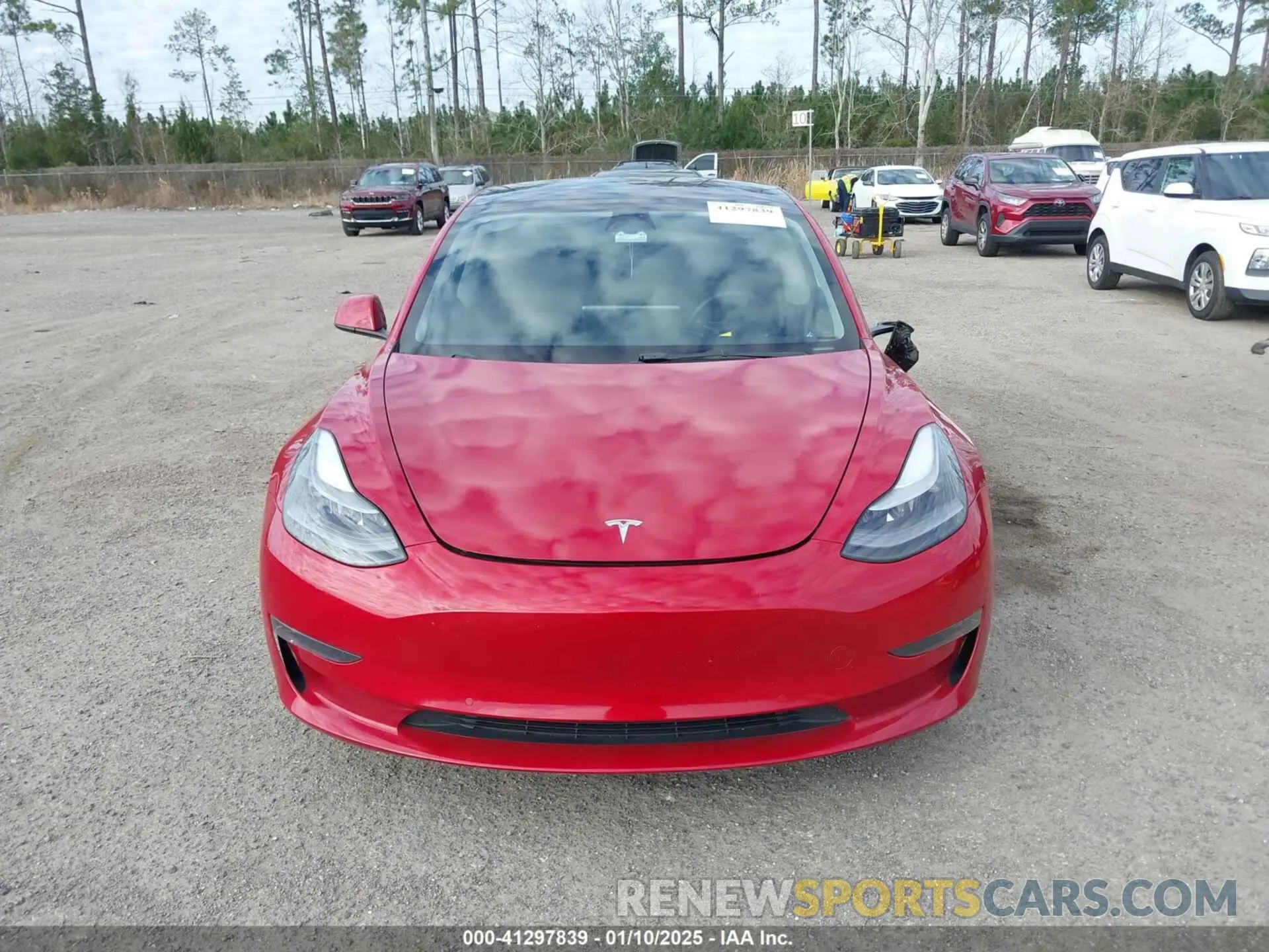 12 fotografías del automóvil dañado 5YJ3E1EB1NF285587 TESLA MODEL 3 2022