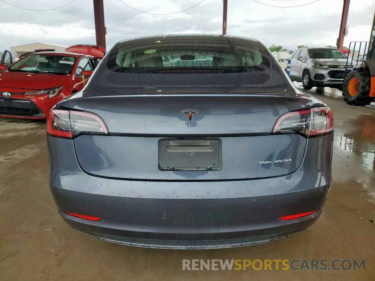 6 fotografías del automóvil dañado 5YJ3E1EB1NF285718 TESLA MODEL 3 2022