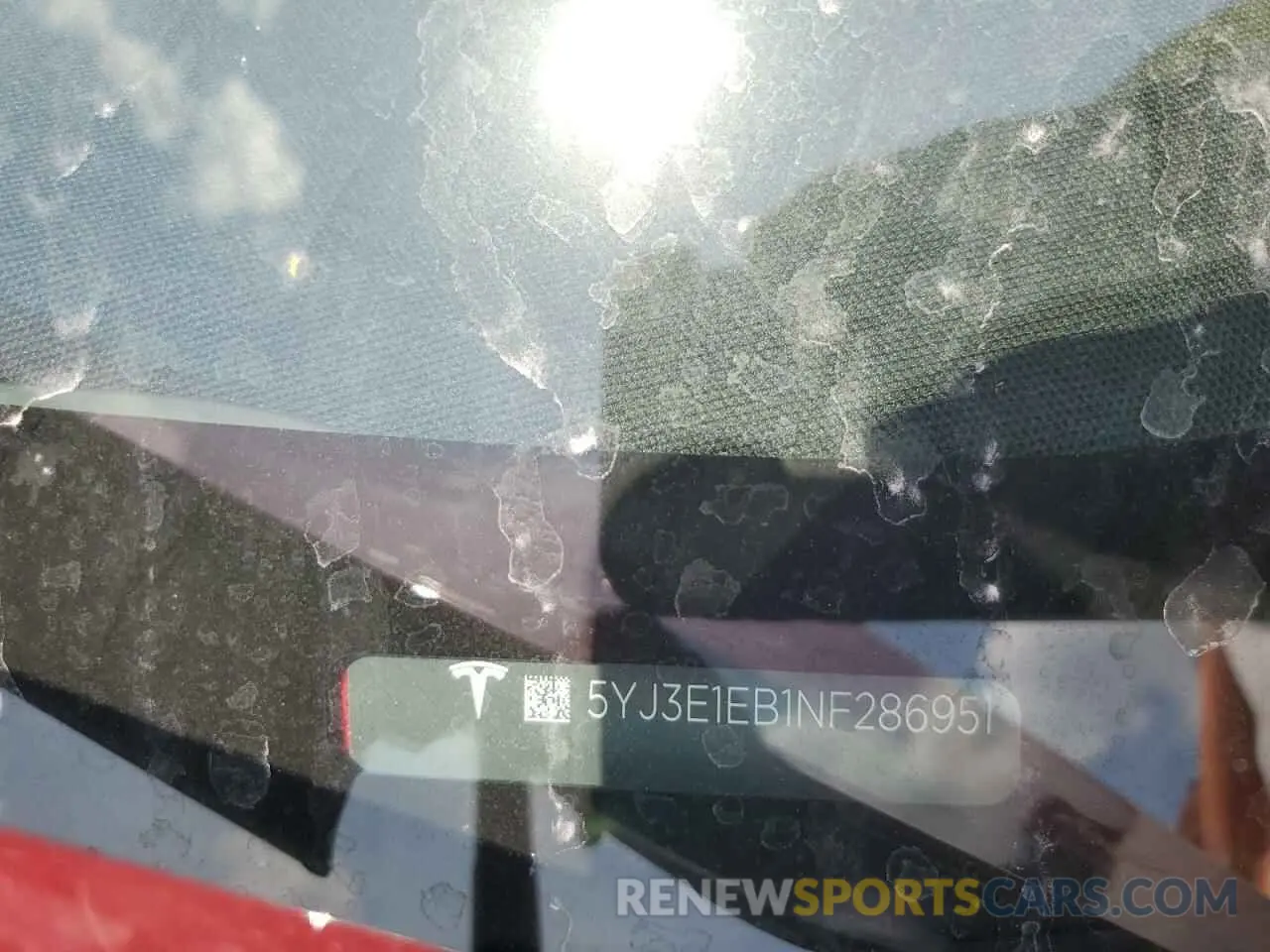 13 fotografías del automóvil dañado 5YJ3E1EB1NF286951 TESLA MODEL 3 2022