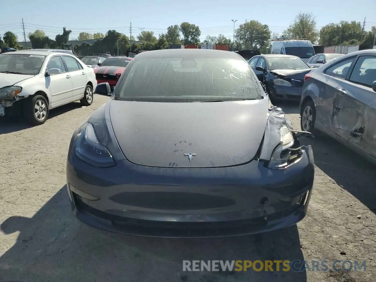 5 fotografías del automóvil dañado 5YJ3E1EB1NF288974 TESLA MODEL 3 2022