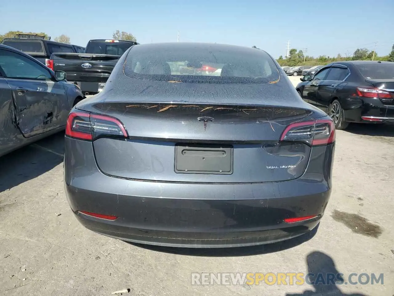 6 fotografías del automóvil dañado 5YJ3E1EB1NF288974 TESLA MODEL 3 2022