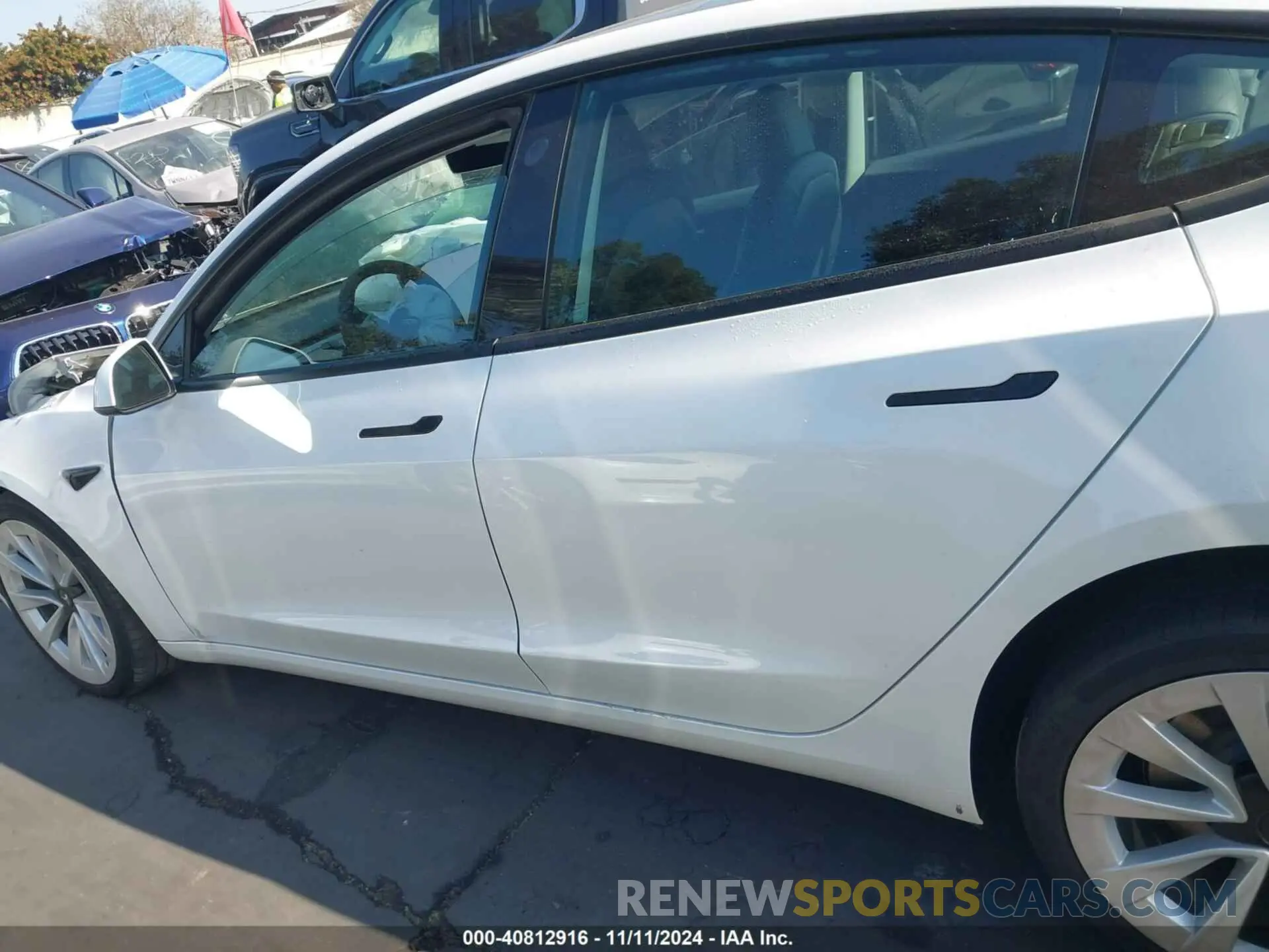 14 fotografías del automóvil dañado 5YJ3E1EB1NF298422 TESLA MODEL 3 2022