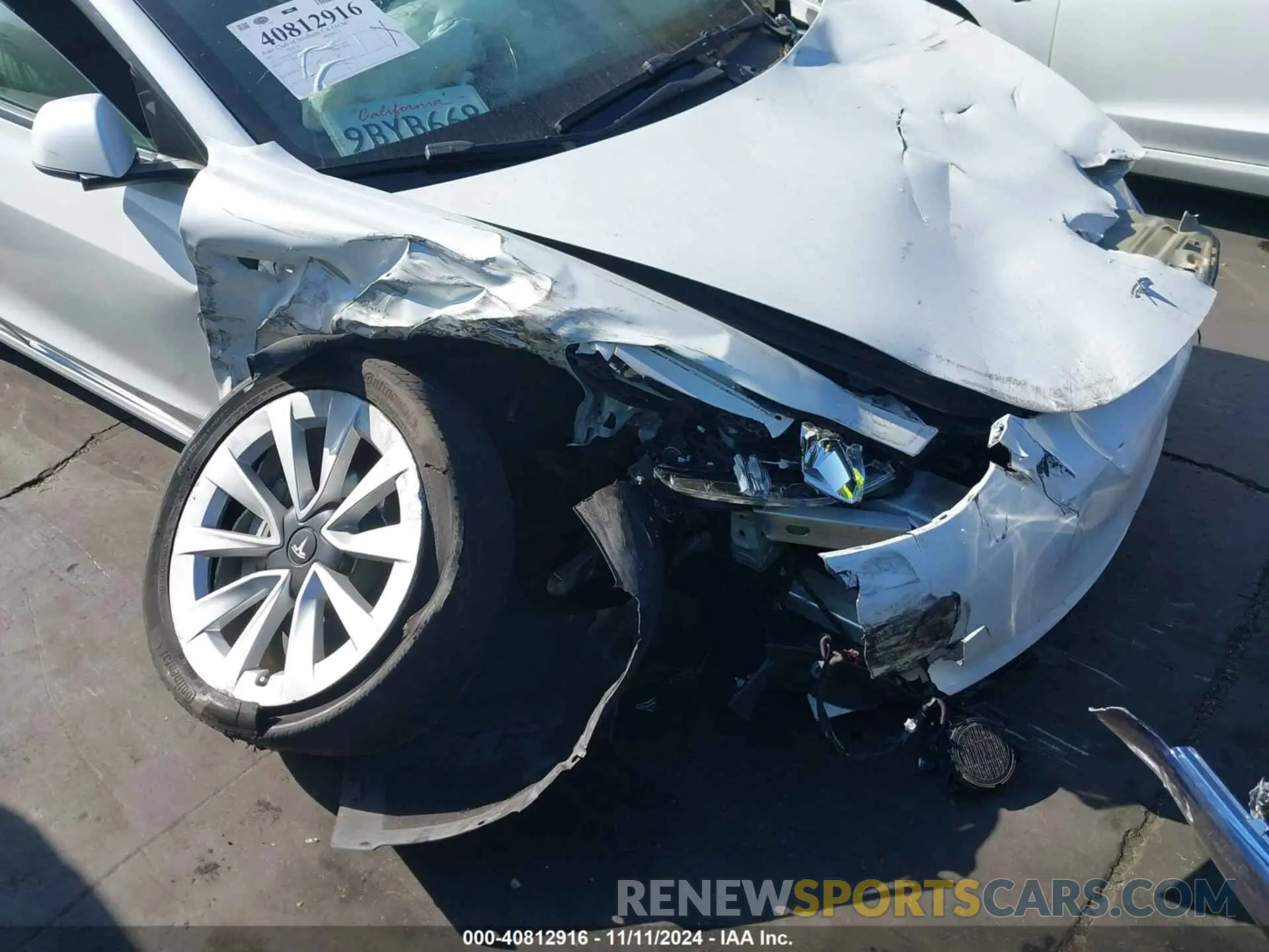 6 fotografías del automóvil dañado 5YJ3E1EB1NF298422 TESLA MODEL 3 2022