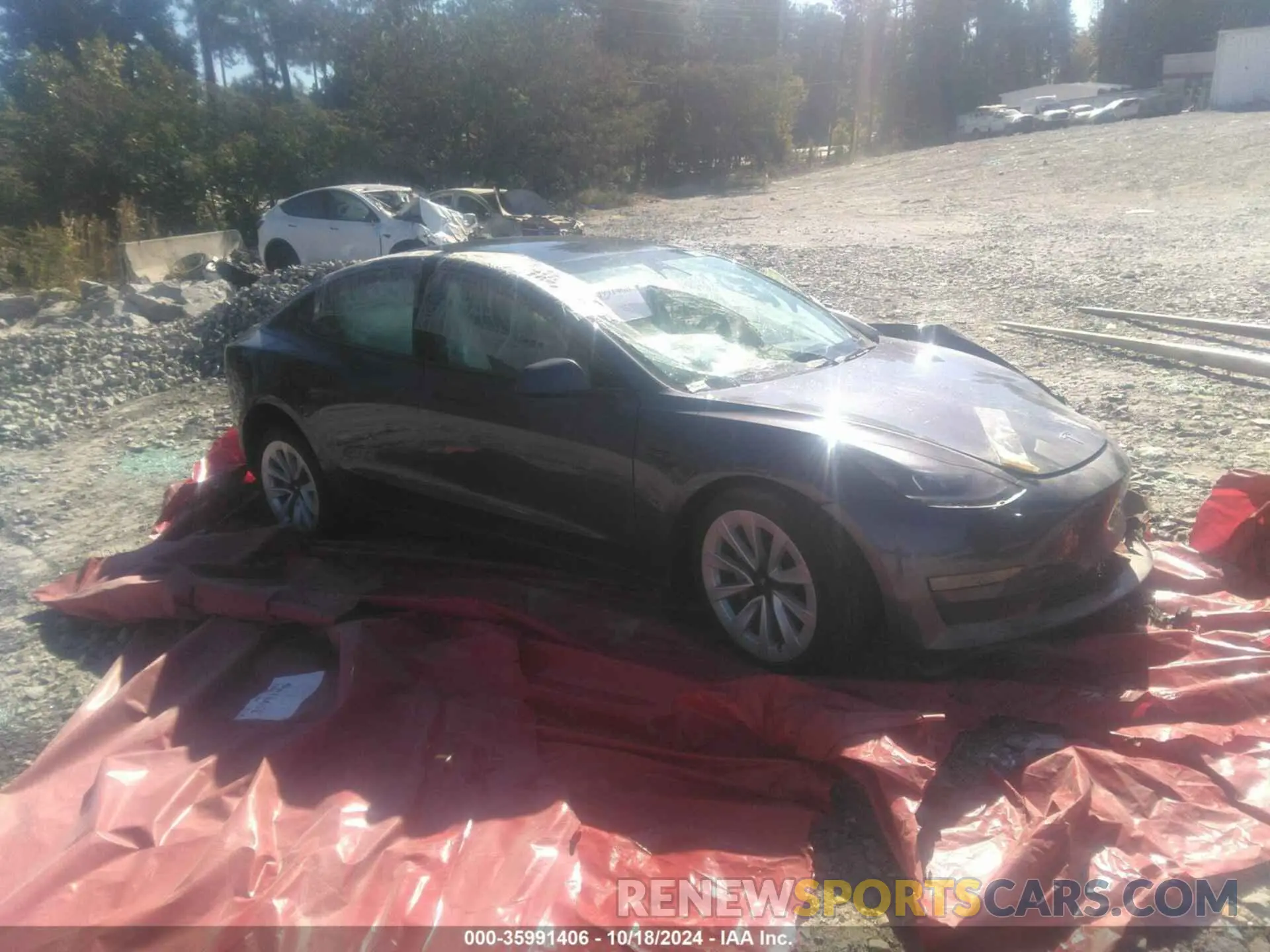 1 fotografías del automóvil dañado 5YJ3E1EB1NF304915 TESLA MODEL 3 2022