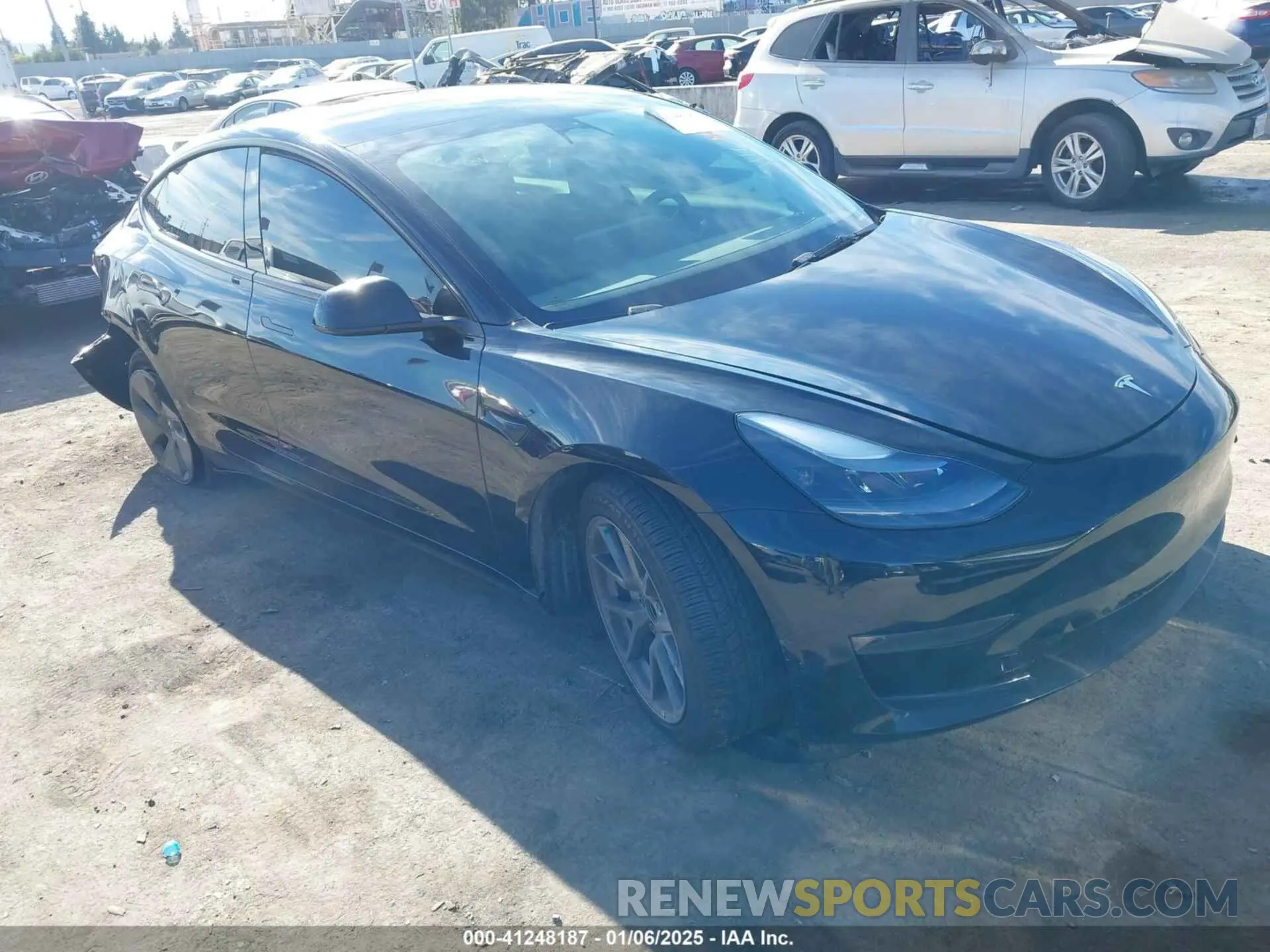 1 fotografías del automóvil dañado 5YJ3E1EB1NF313954 TESLA MODEL 3 2022