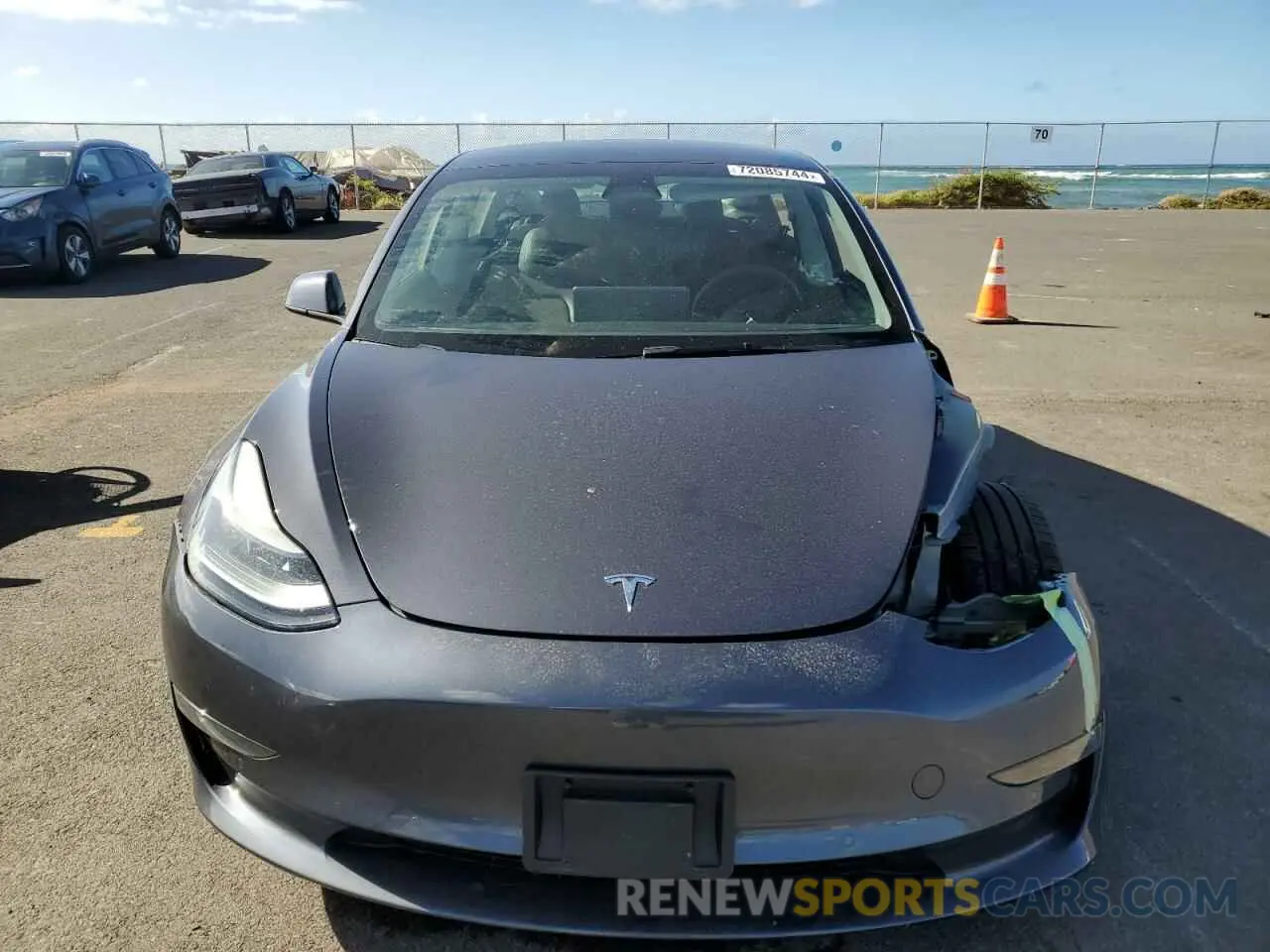 5 fotografías del automóvil dañado 5YJ3E1EB1NF333413 TESLA MODEL 3 2022