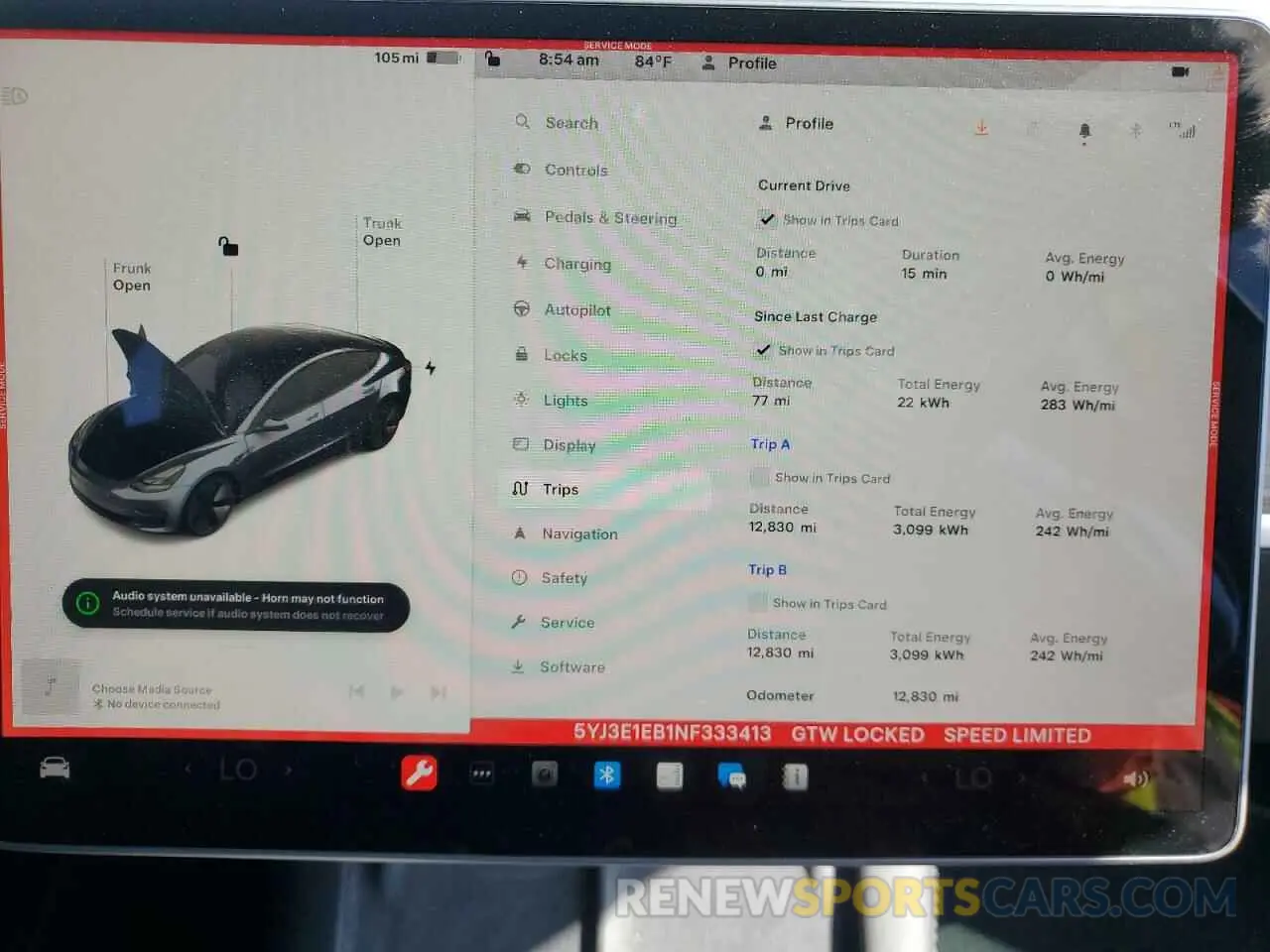 9 fotografías del automóvil dañado 5YJ3E1EB1NF333413 TESLA MODEL 3 2022