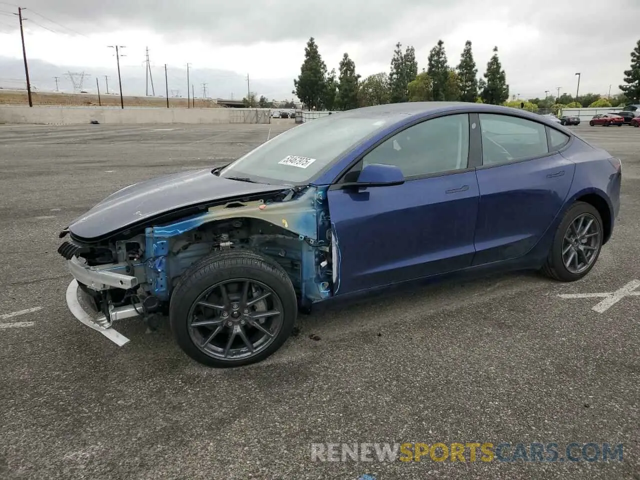 1 fotografías del automóvil dañado 5YJ3E1EB1NF341432 TESLA MODEL 3 2022
