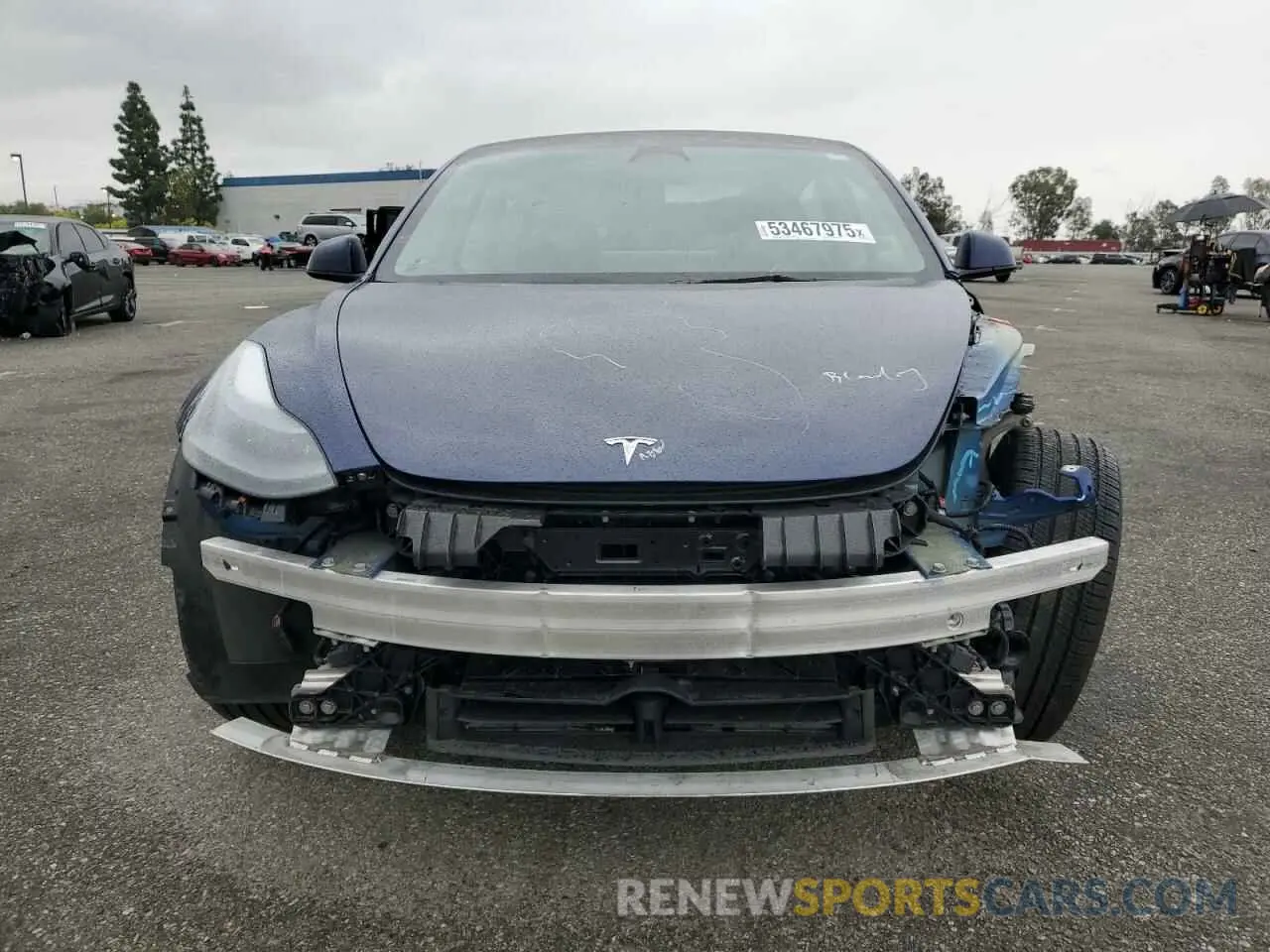 5 fotografías del automóvil dañado 5YJ3E1EB1NF341432 TESLA MODEL 3 2022