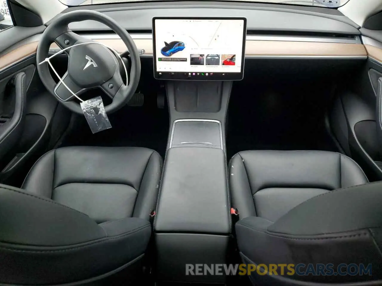 8 fotografías del automóvil dañado 5YJ3E1EB1NF341432 TESLA MODEL 3 2022