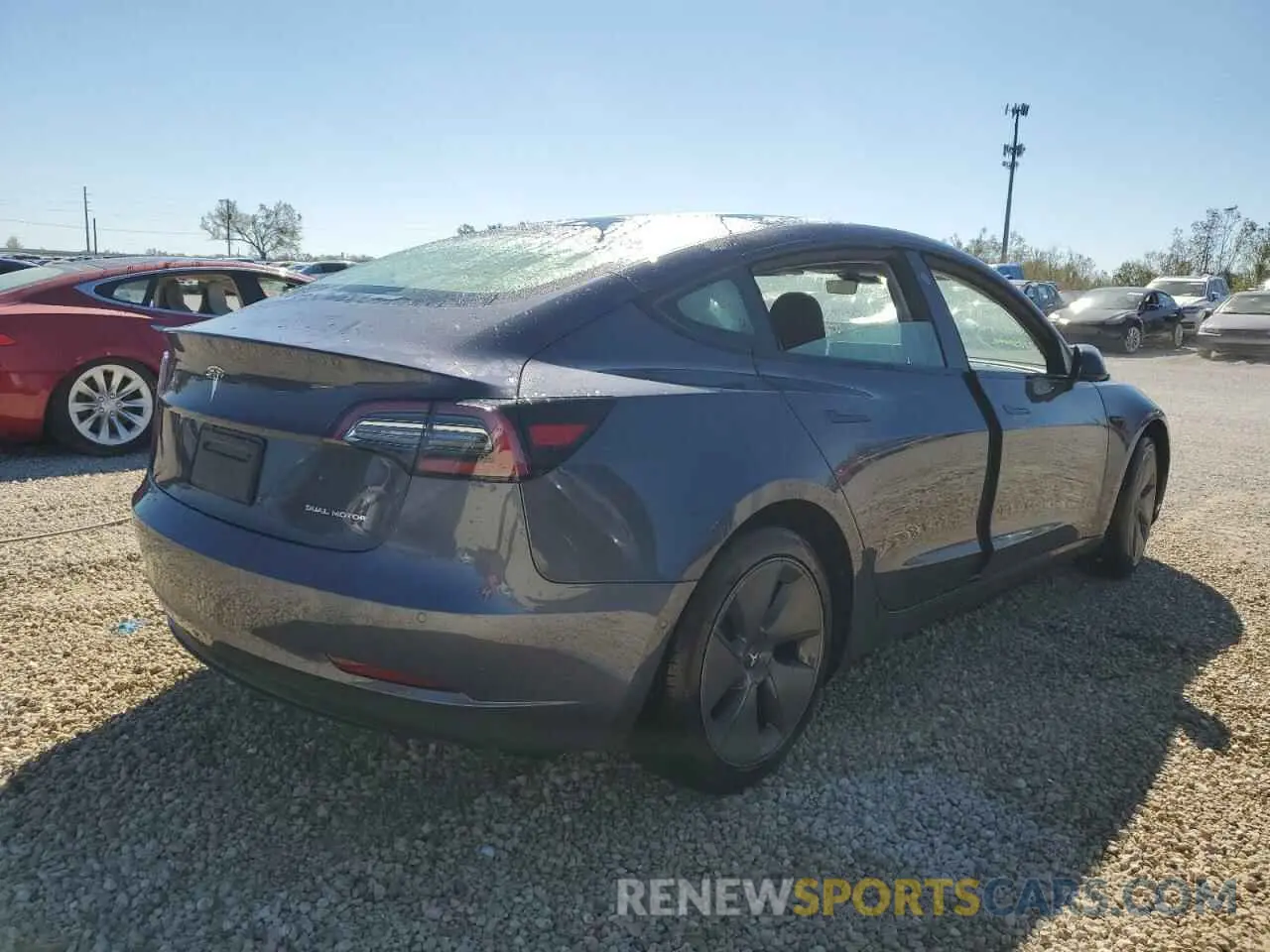 4 fotografías del automóvil dañado 5YJ3E1EB2NF104562 TESLA MODEL 3 2022