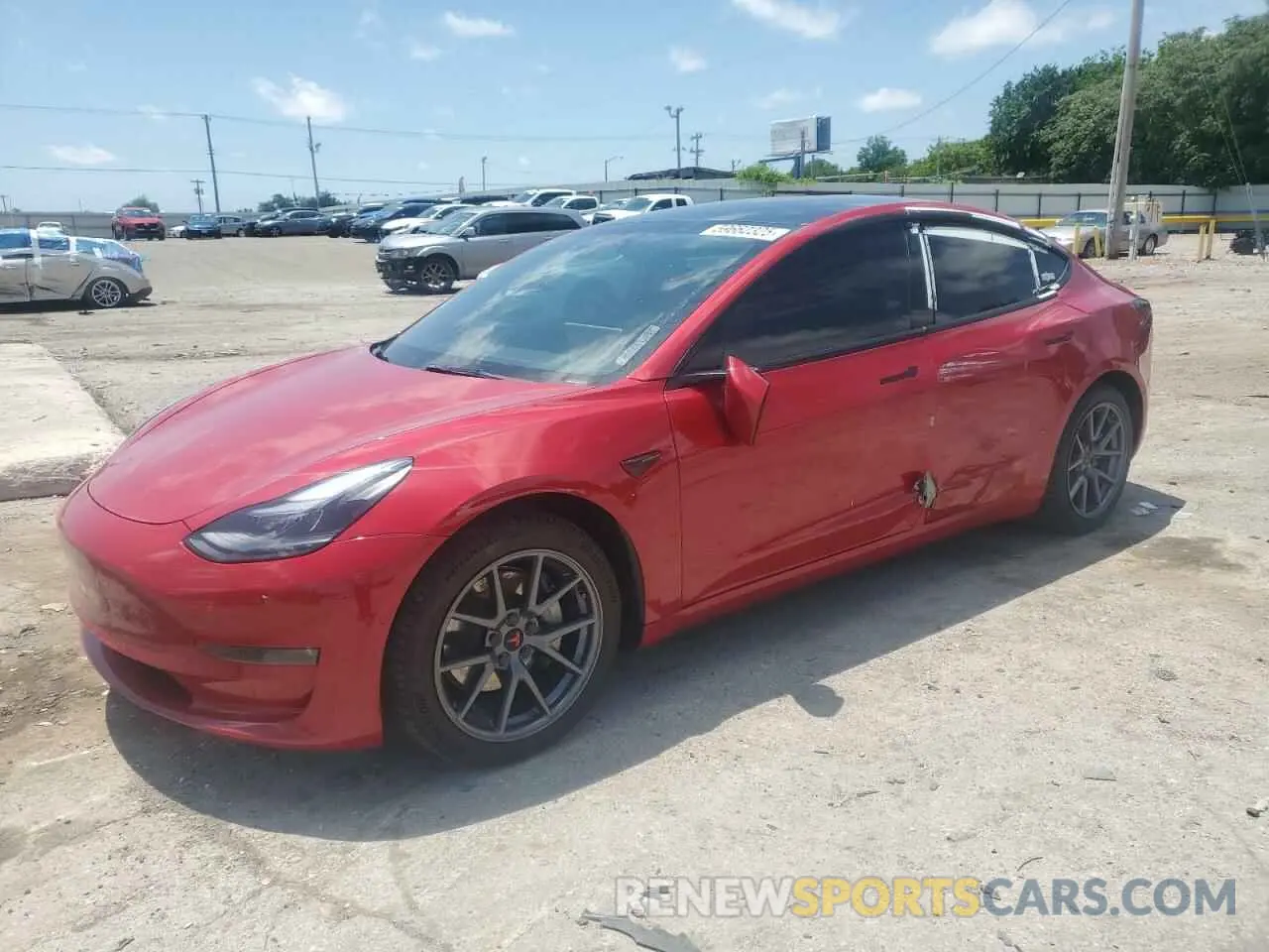 1 fotografías del automóvil dañado 5YJ3E1EB2NF112449 TESLA MODEL 3 2022