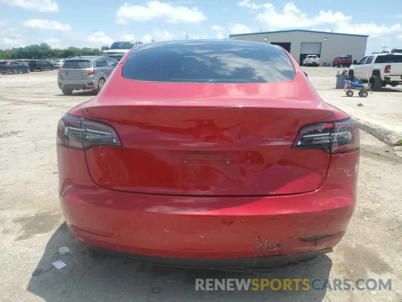 6 fotografías del automóvil dañado 5YJ3E1EB2NF112449 TESLA MODEL 3 2022