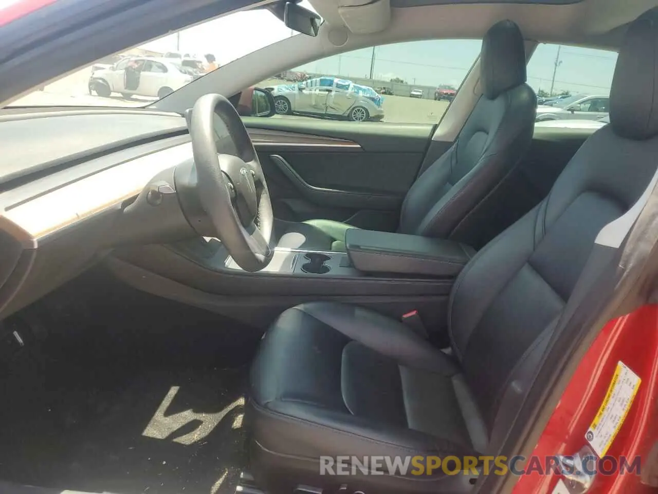 7 fotografías del automóvil dañado 5YJ3E1EB2NF112449 TESLA MODEL 3 2022