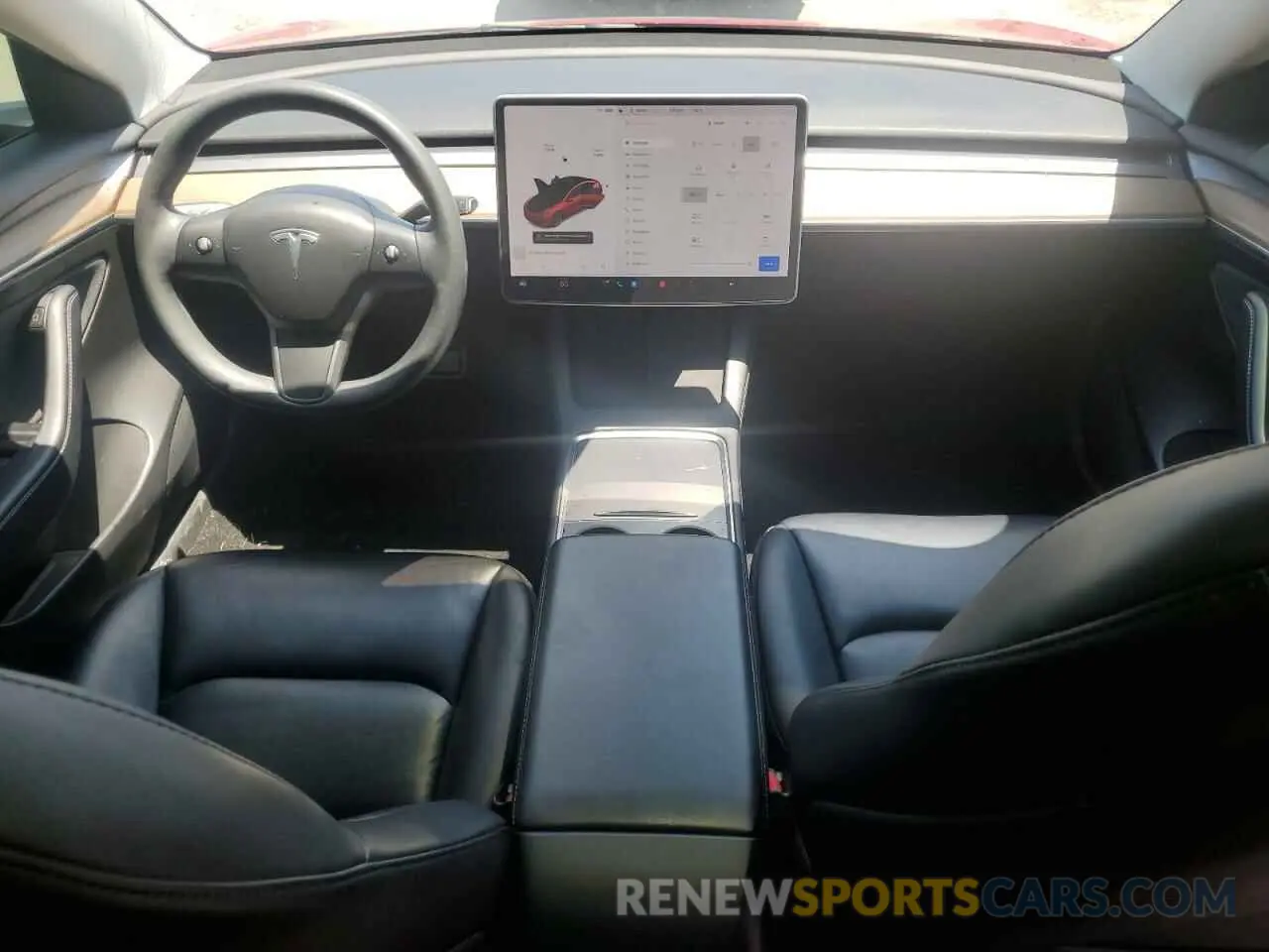 8 fotografías del automóvil dañado 5YJ3E1EB2NF112449 TESLA MODEL 3 2022