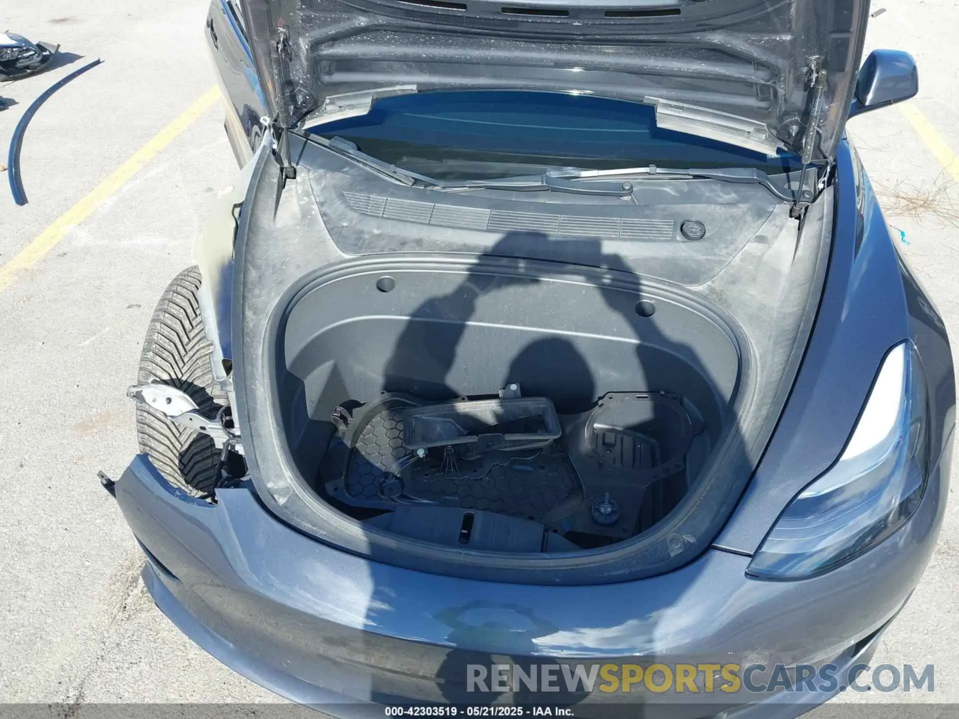 10 fotografías del automóvil dañado 5YJ3E1EB2NF126562 TESLA MODEL 3 2022